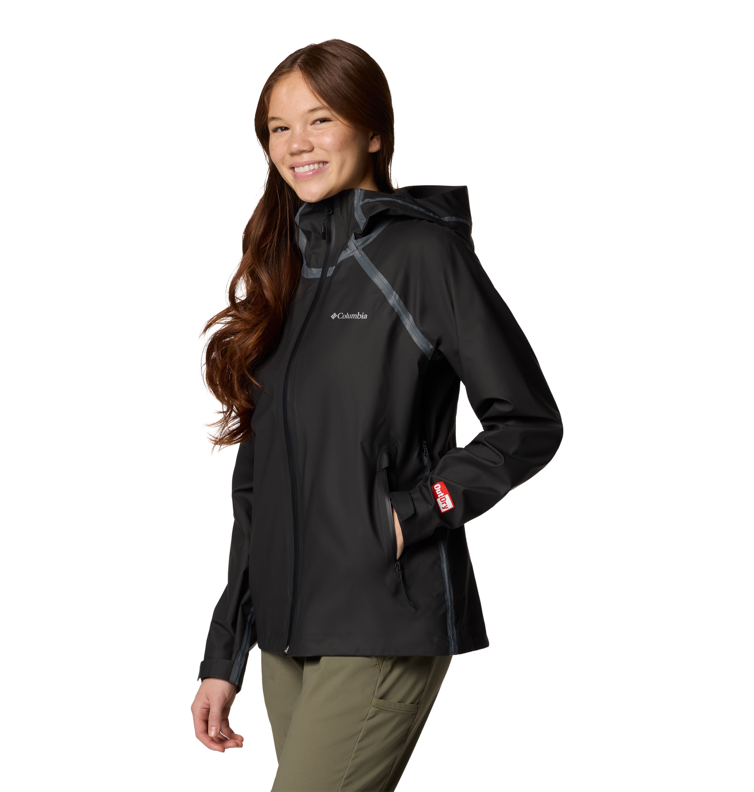 Chamarra impermeable para mujer Columbia Reign No Shine