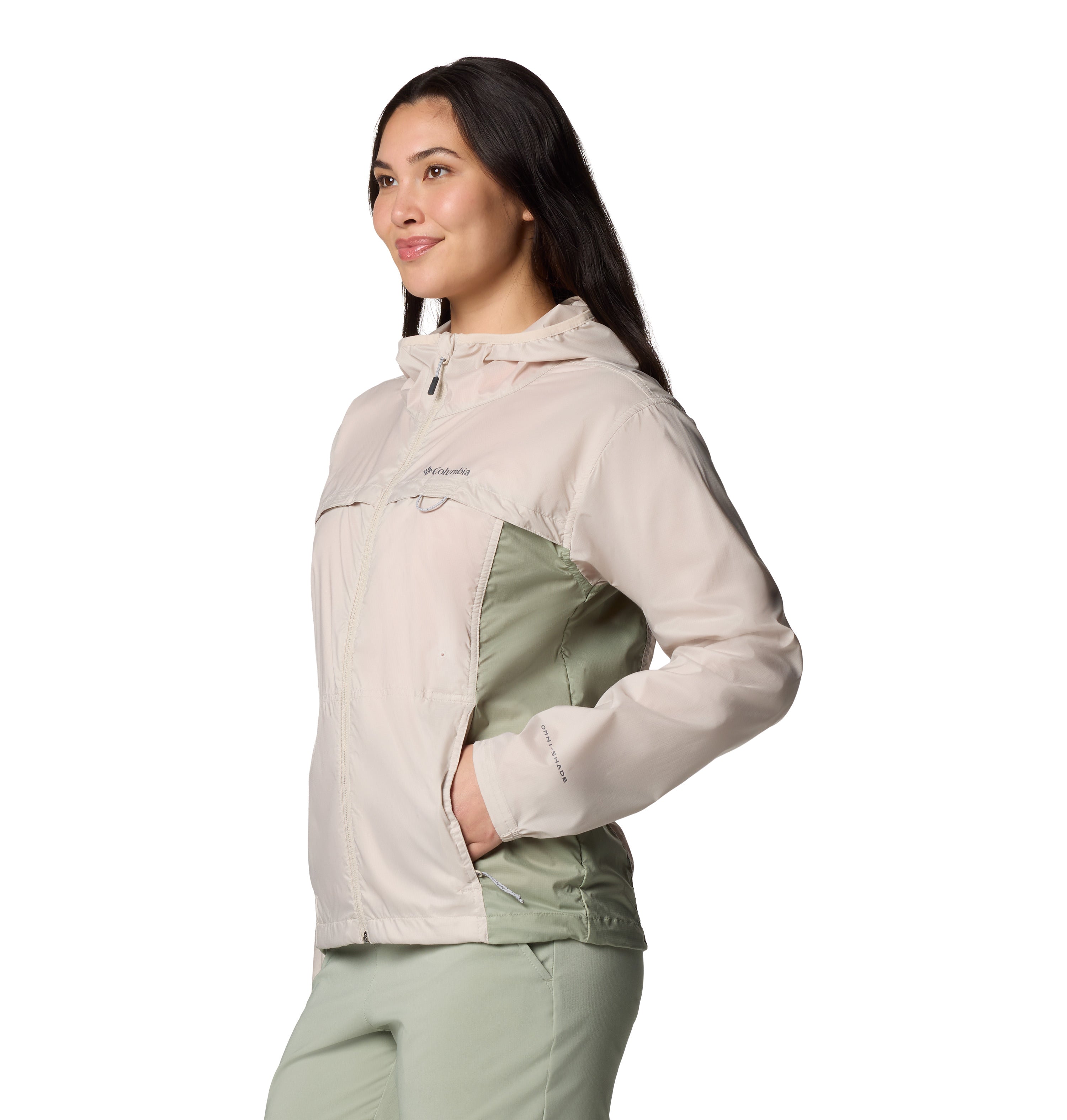 Chamarra rompevientos para mujer Columbia Crested Canyon