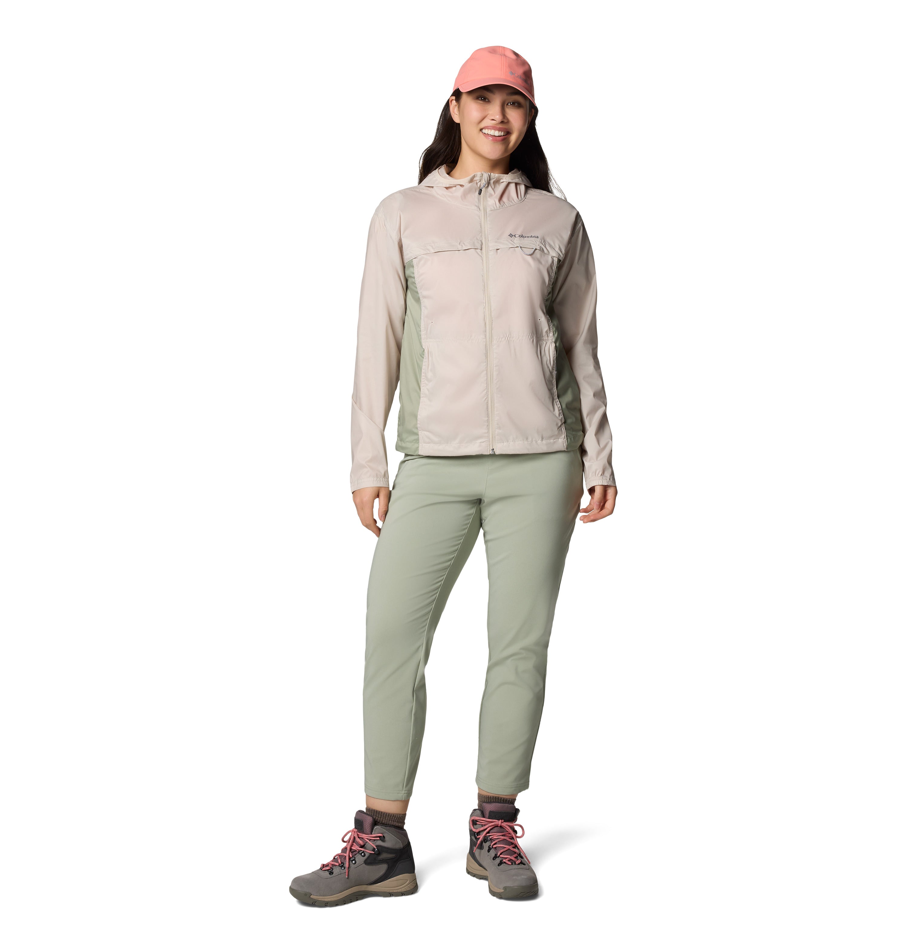 Chamarra rompevientos para mujer Columbia Crested Canyon