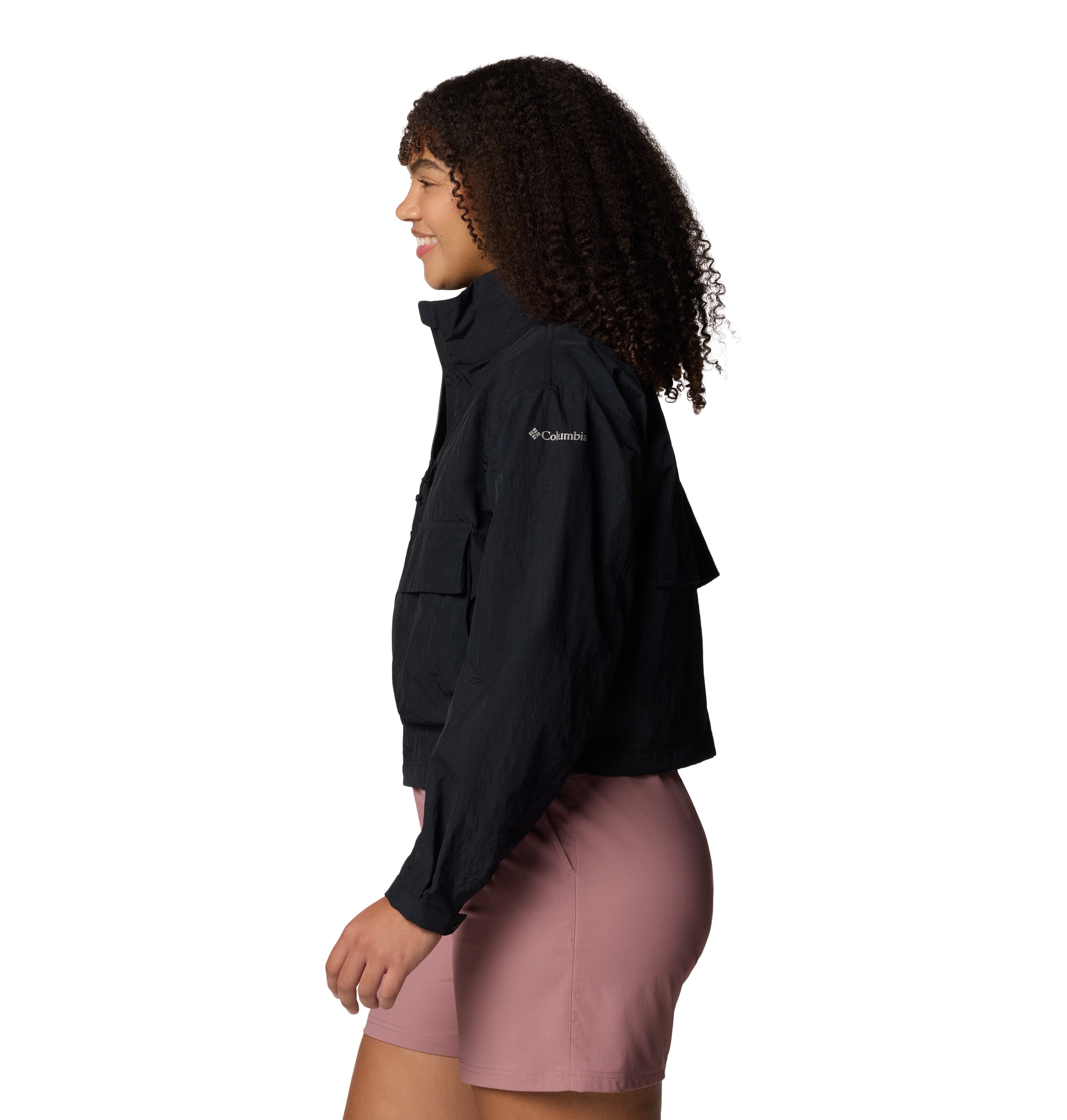 Chamarra rompevientos para mujer Columbia Paracutie Cropped Cargo