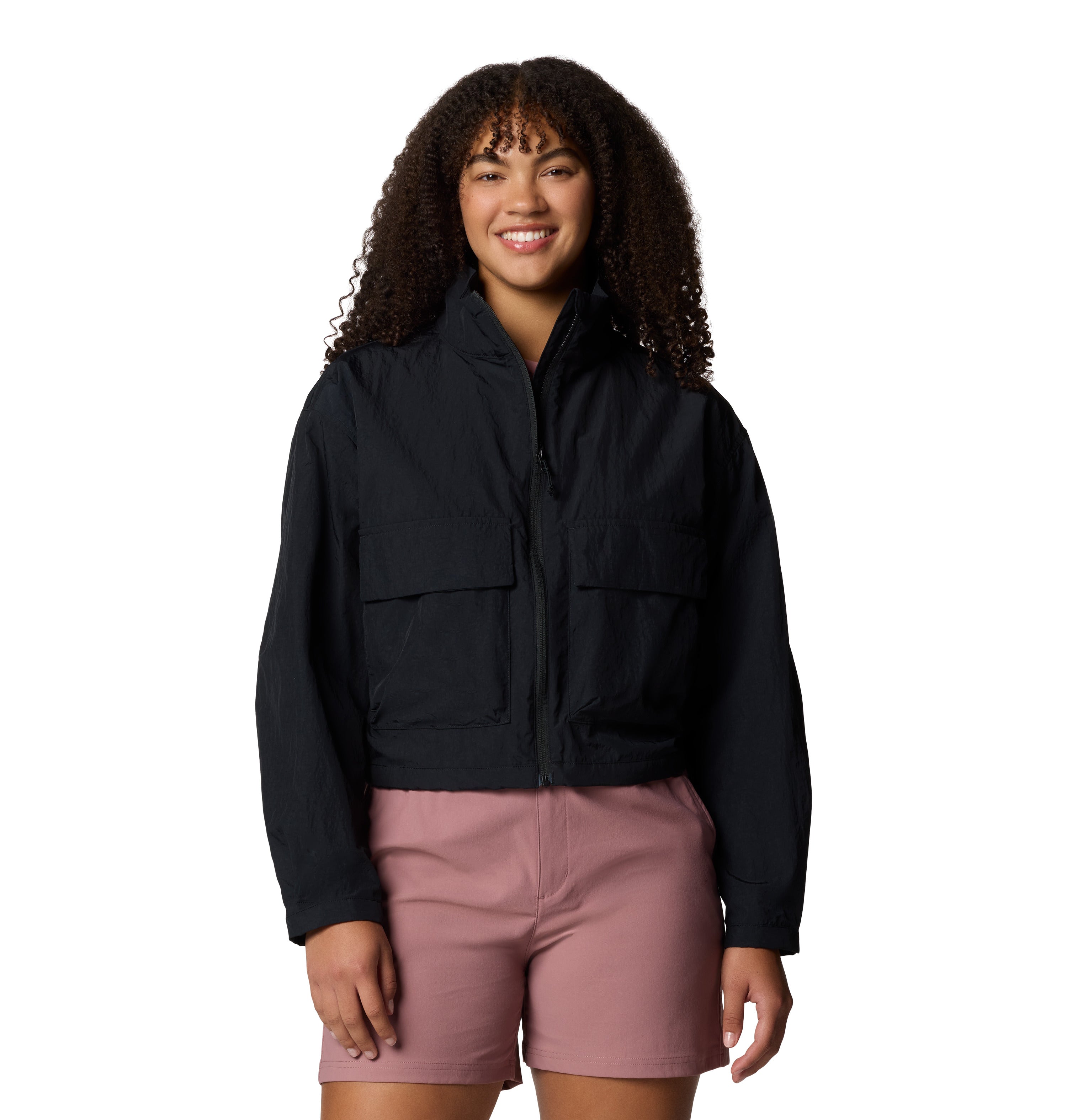 Chamarra rompevientos para mujer Columbia Paracutie Cropped Cargo