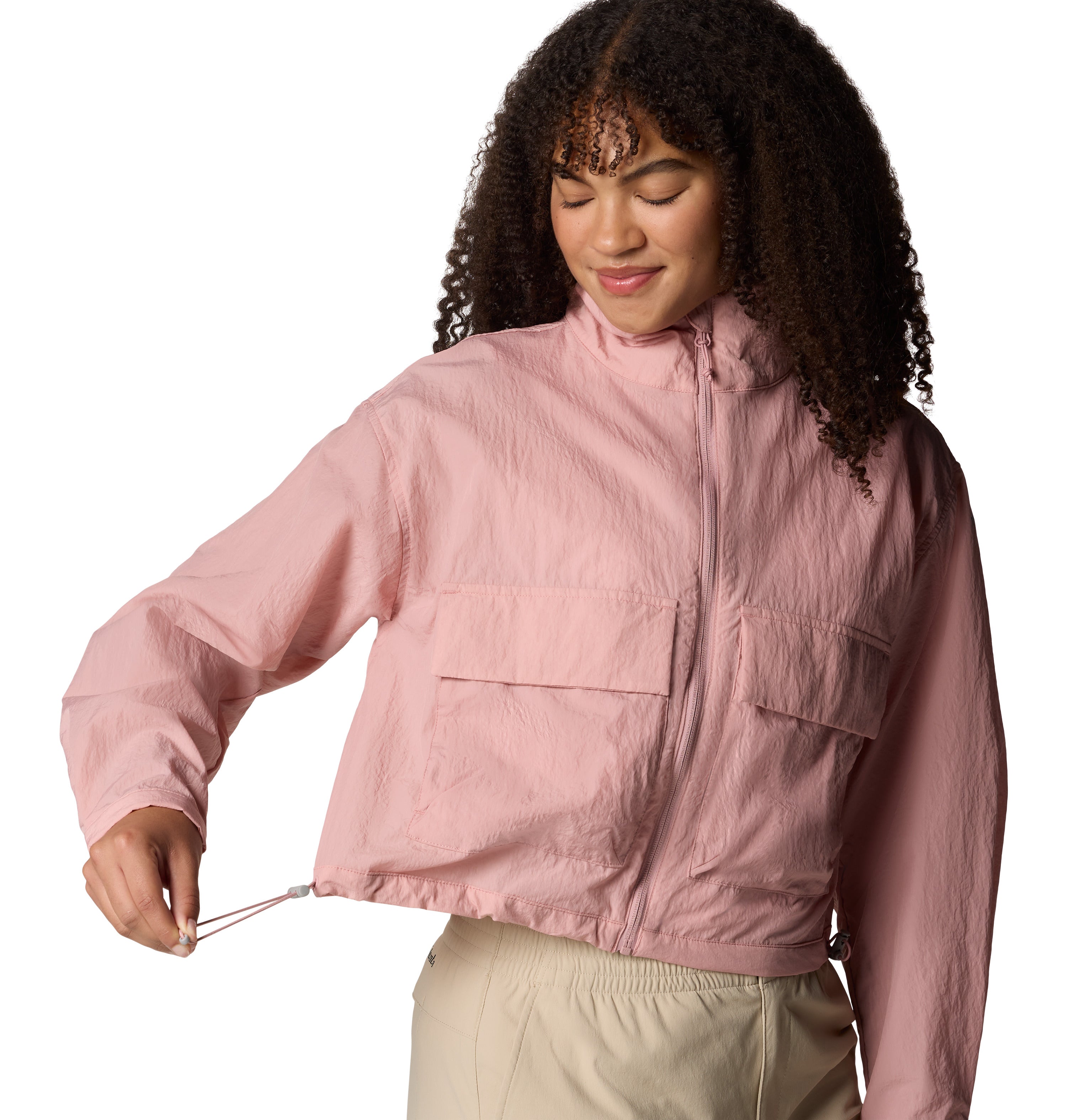 Chamarra rompevientos para mujer Columbia Paracutie Cropped Cargo