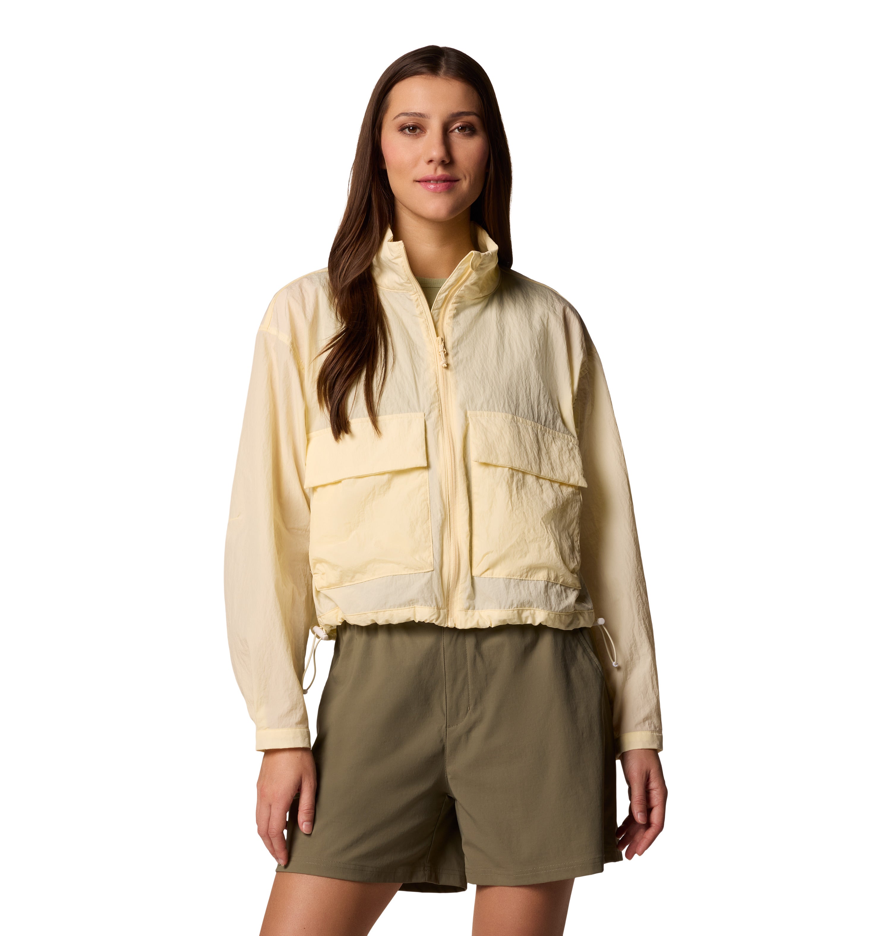 Chamarra rompevientos para mujer Columbia Paracutie Cropped Cargo