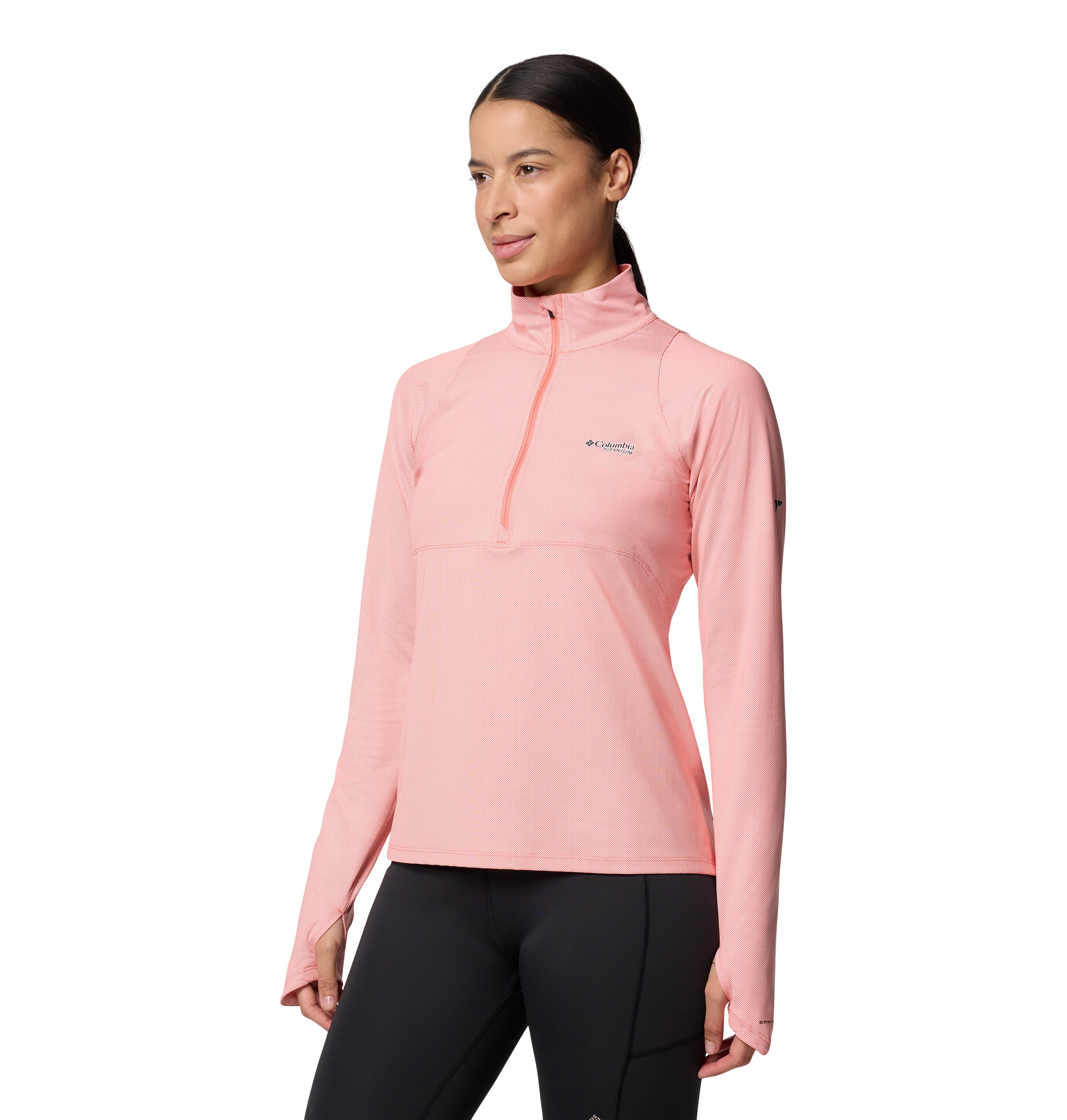 Playera de manga larga con medio cierre para mujer Columbia Summit Valley