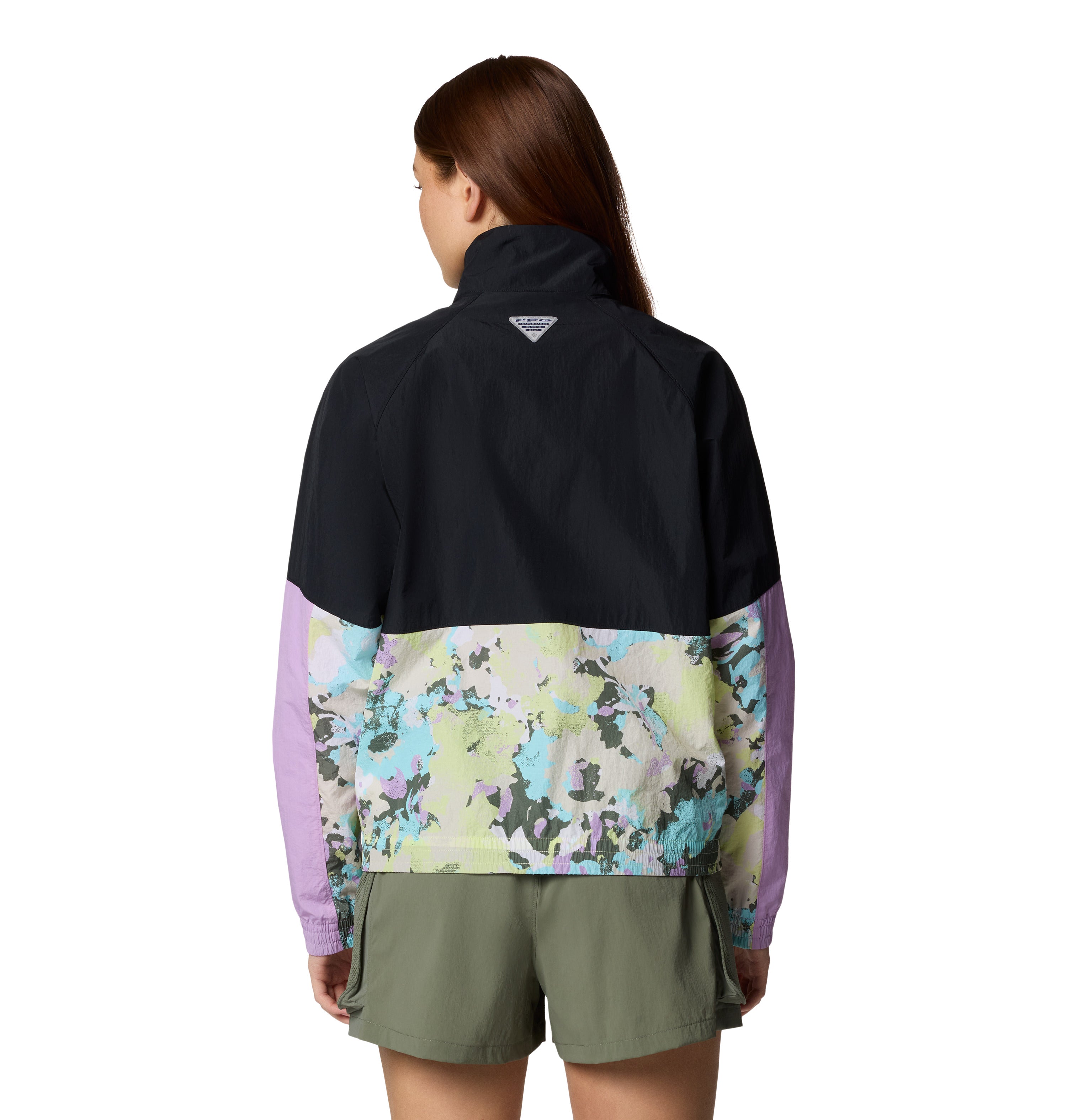 Chamarra rompevientos para mujer Columbia PFG Open Water