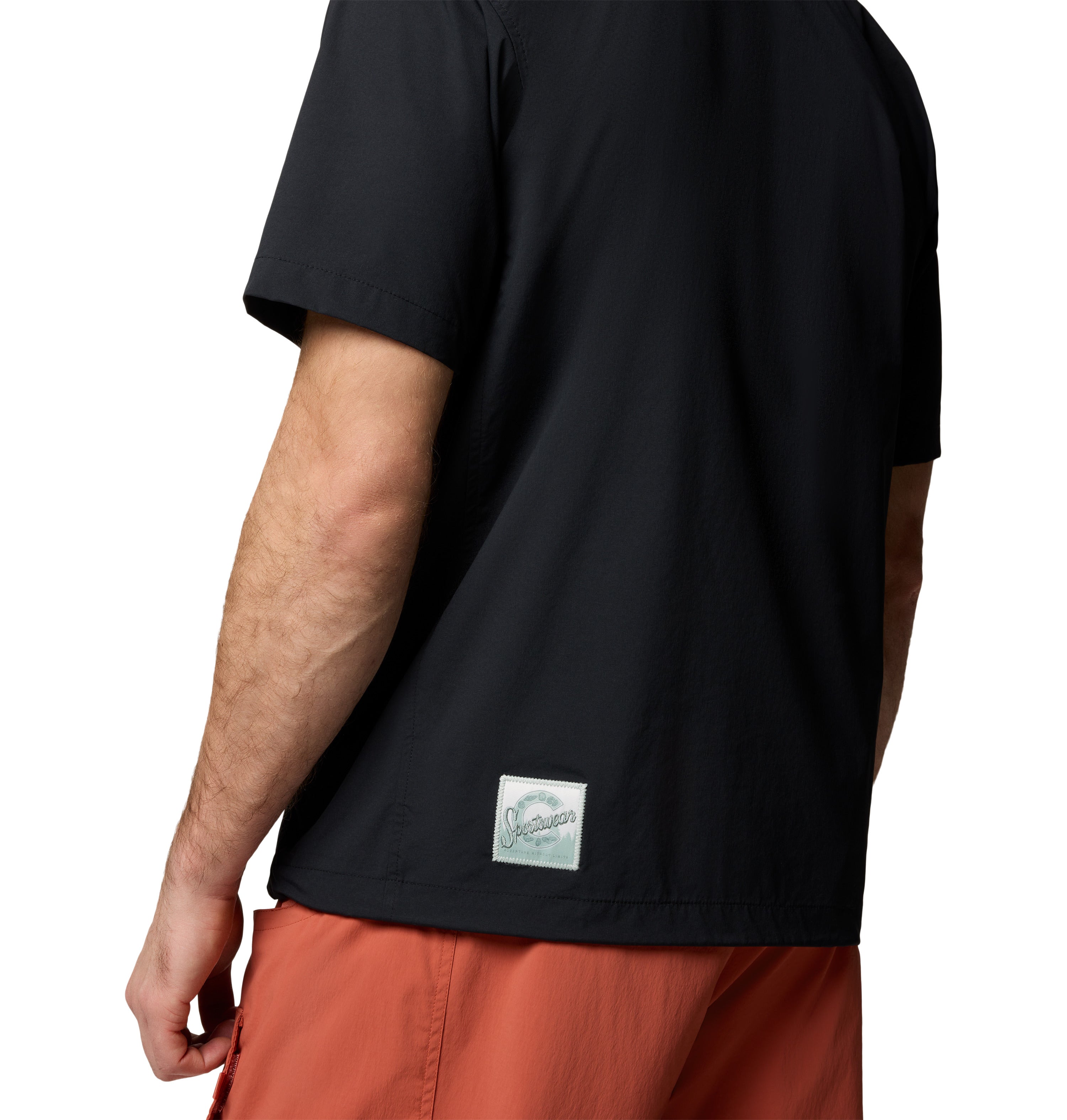 Playera tipo polo de manga corta para hombre Columbia Cove Beach Woven