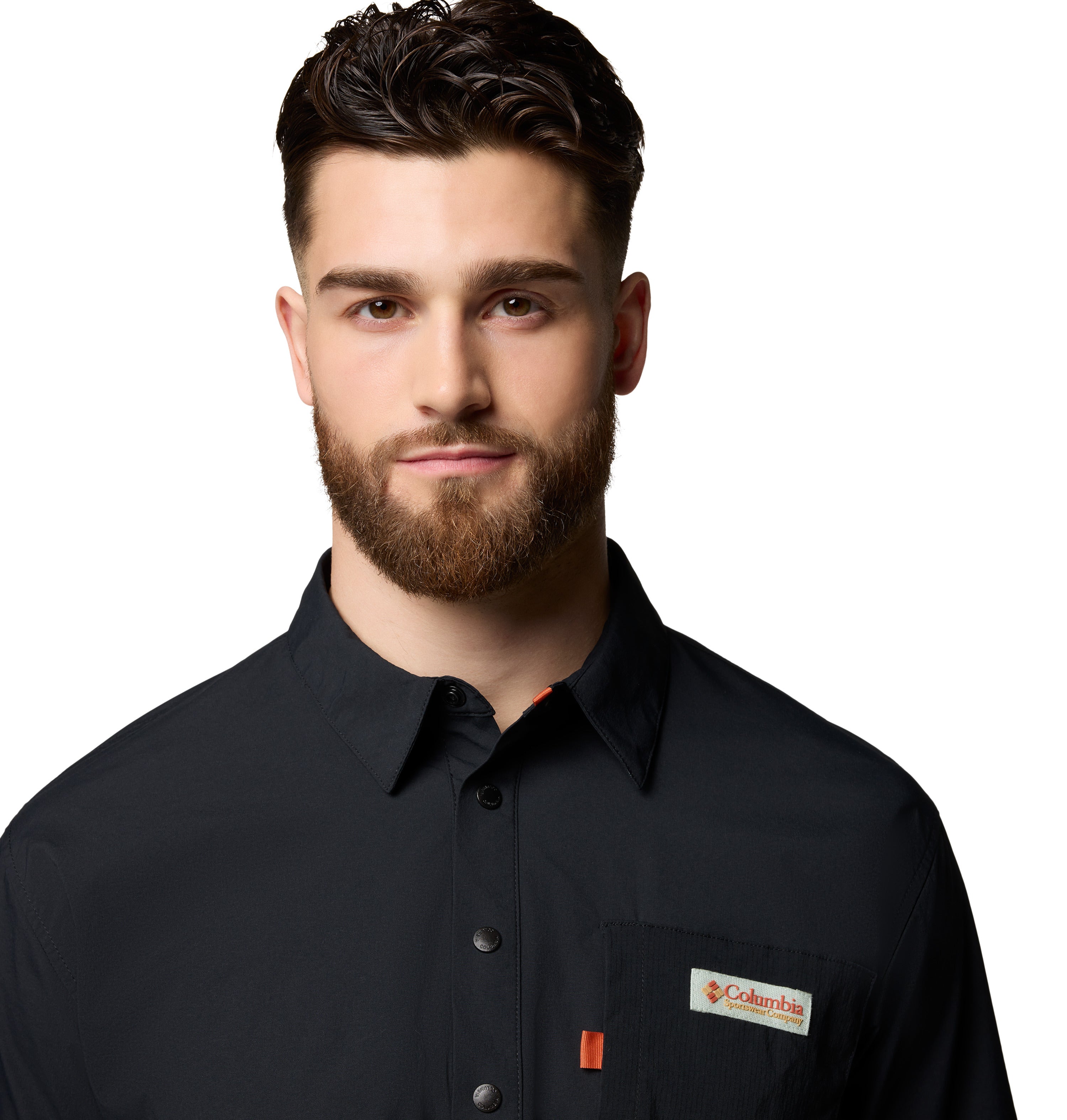 Playera tipo polo de manga corta para hombre Columbia Cove Beach Woven