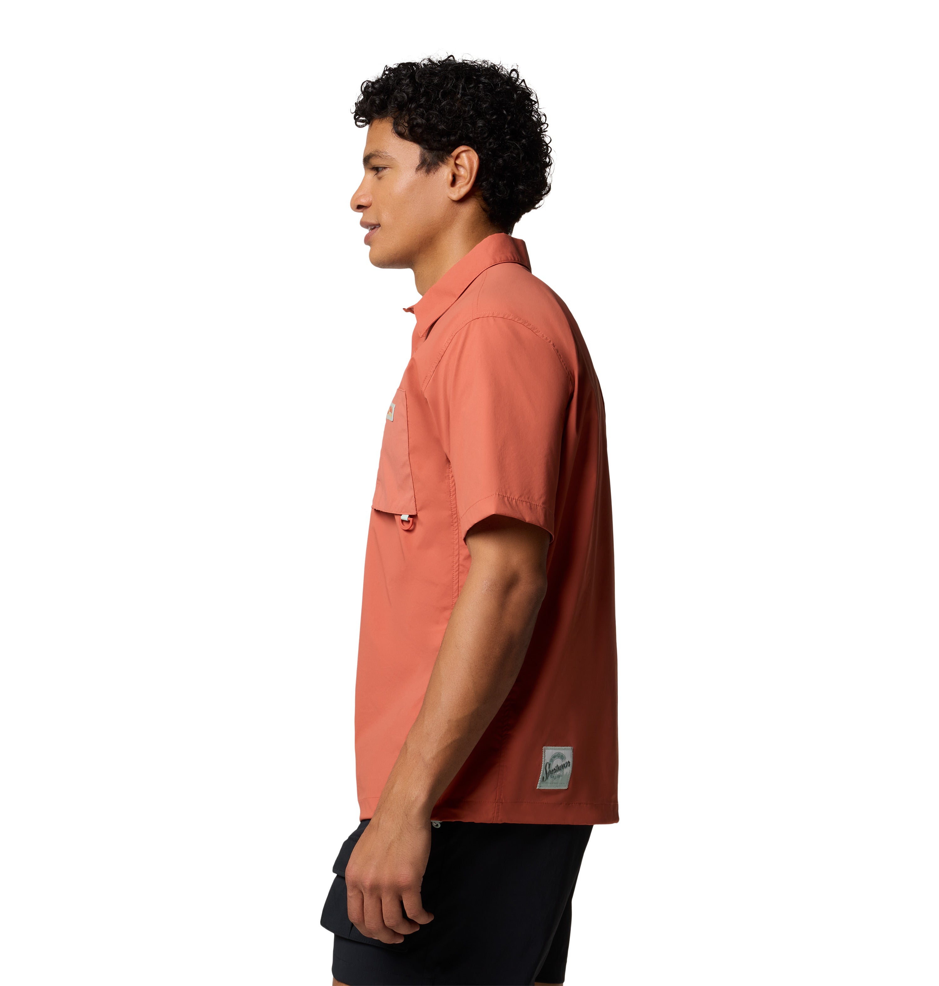 Playera tipo polo de manga corta para hombre Columbia Cove Beach Woven