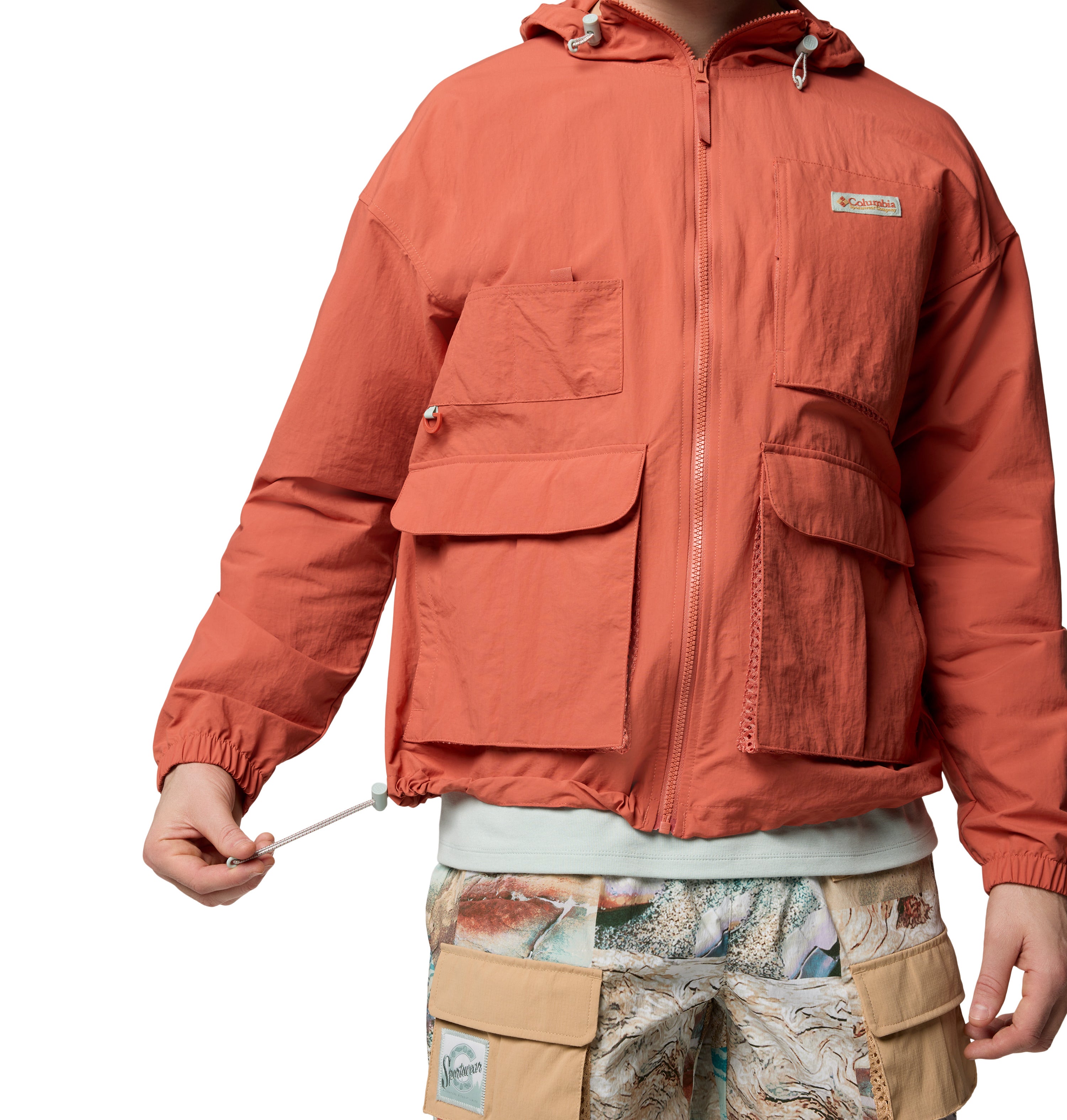Chamarra rompevientos para hombre Columbia Cove Beach