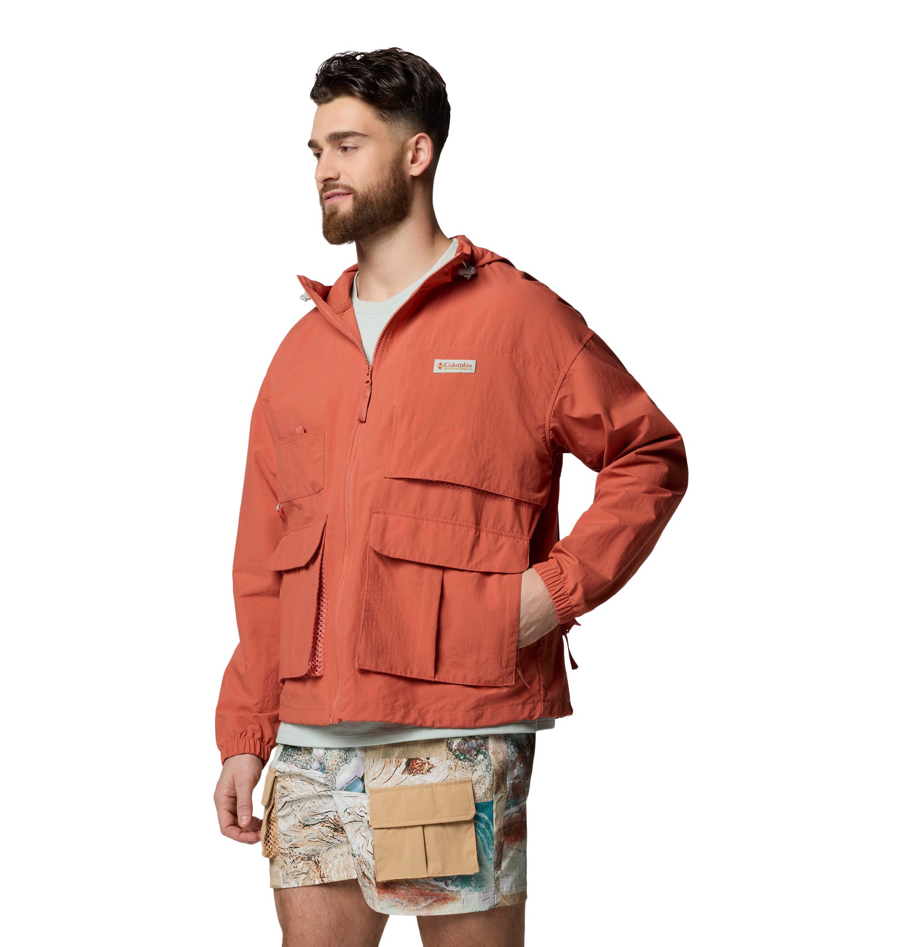 Chamarra rompevientos para hombre Columbia Cove Beach