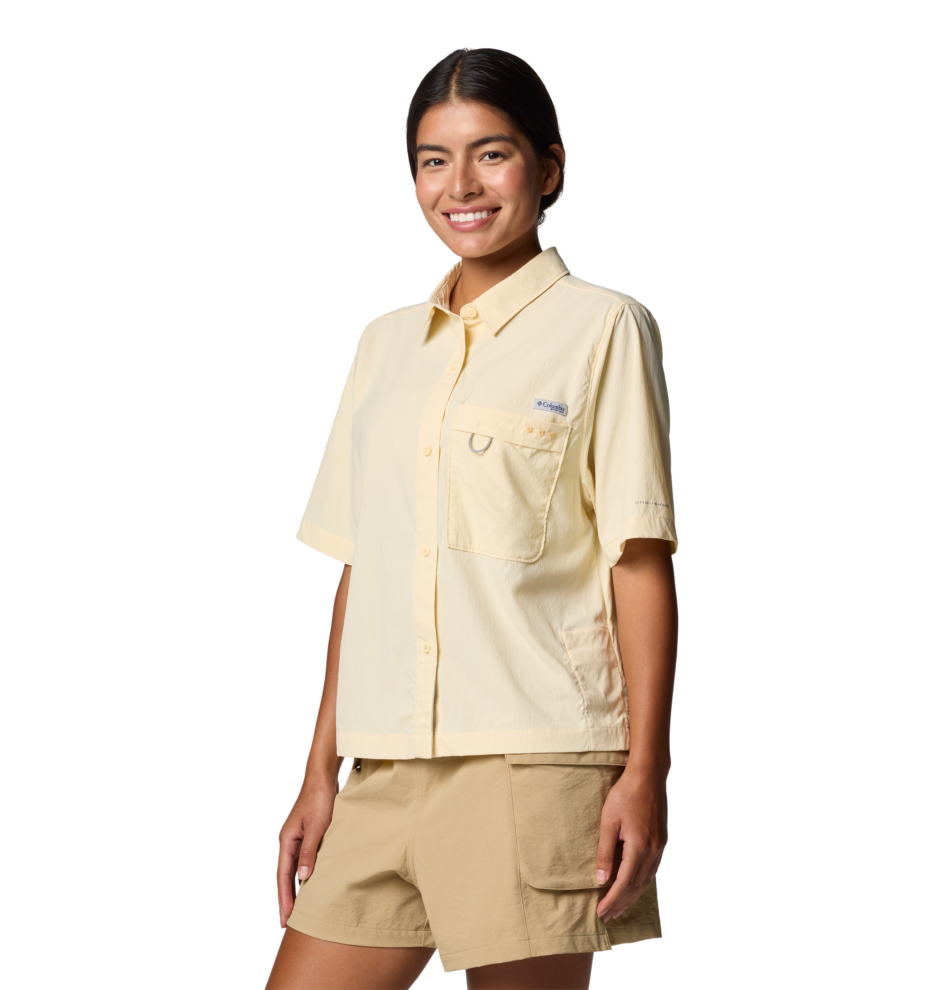 Camisa de manga corta para mujer Columbia Wild Cast