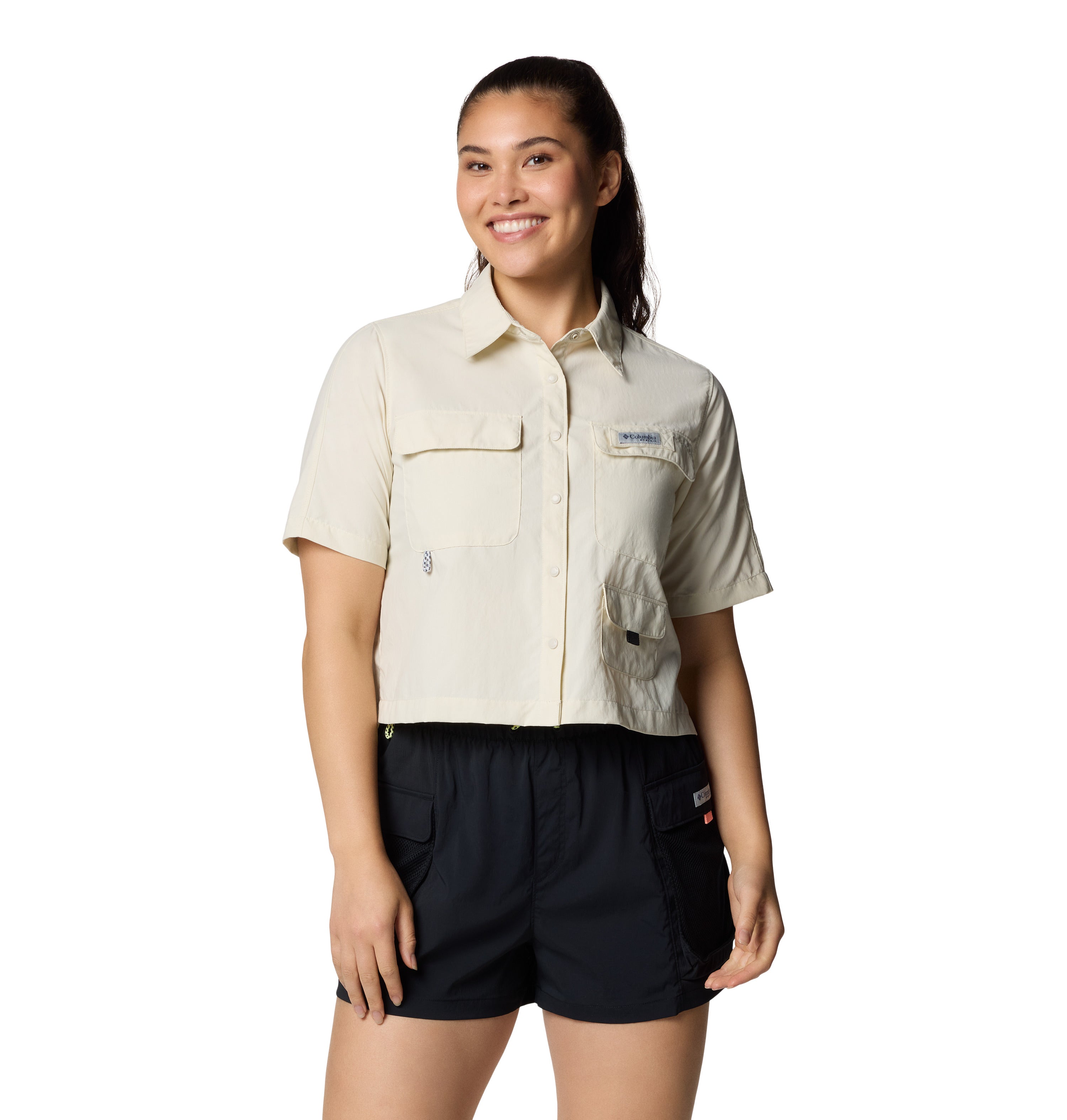 Camisa de manga corta para mujer Columbia PFG Open Water