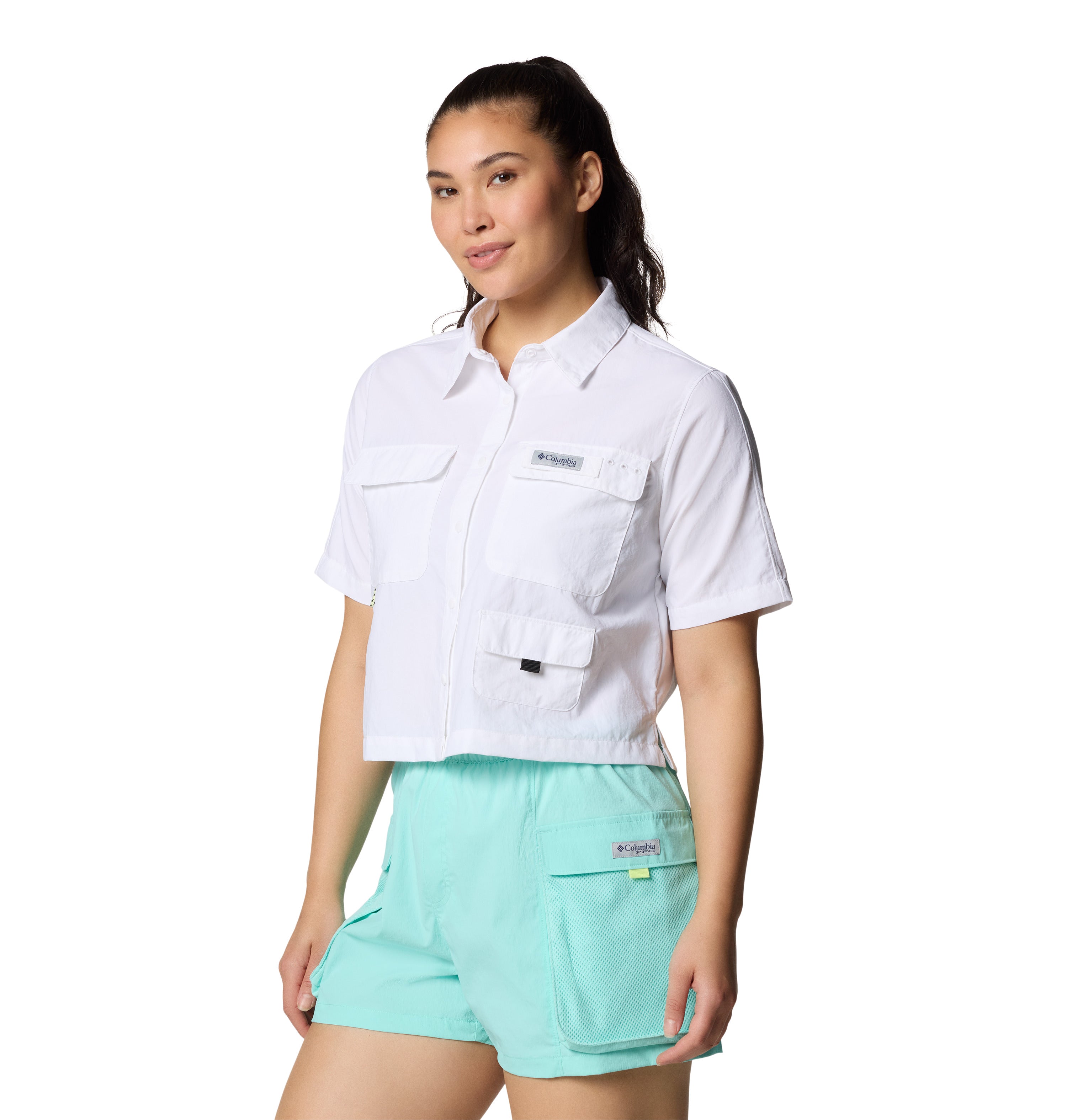 Camisa de manga corta para mujer Columbia PFG Open Water
