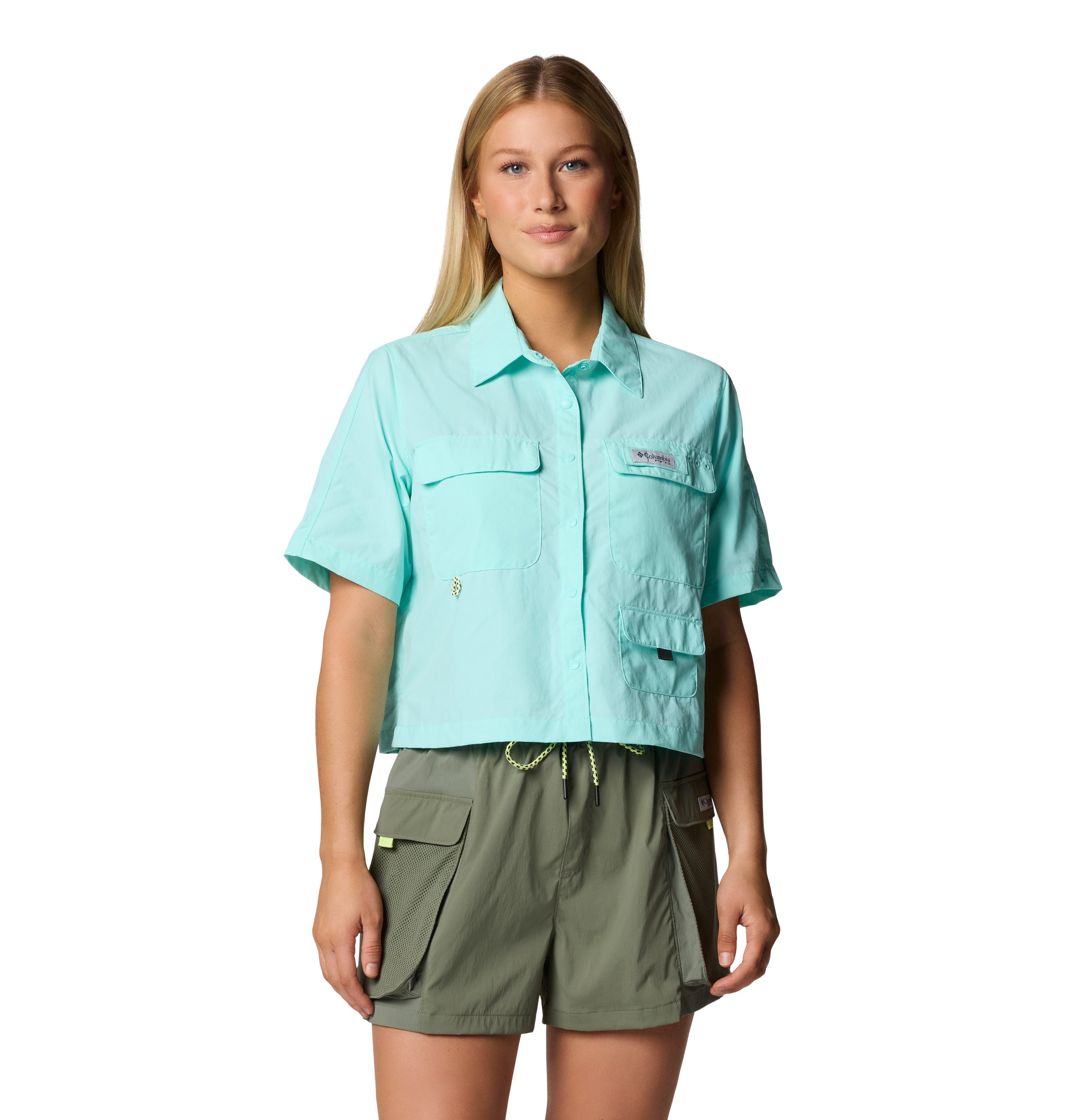 Camisa de manga corta para mujer Columbia PFG Open Water