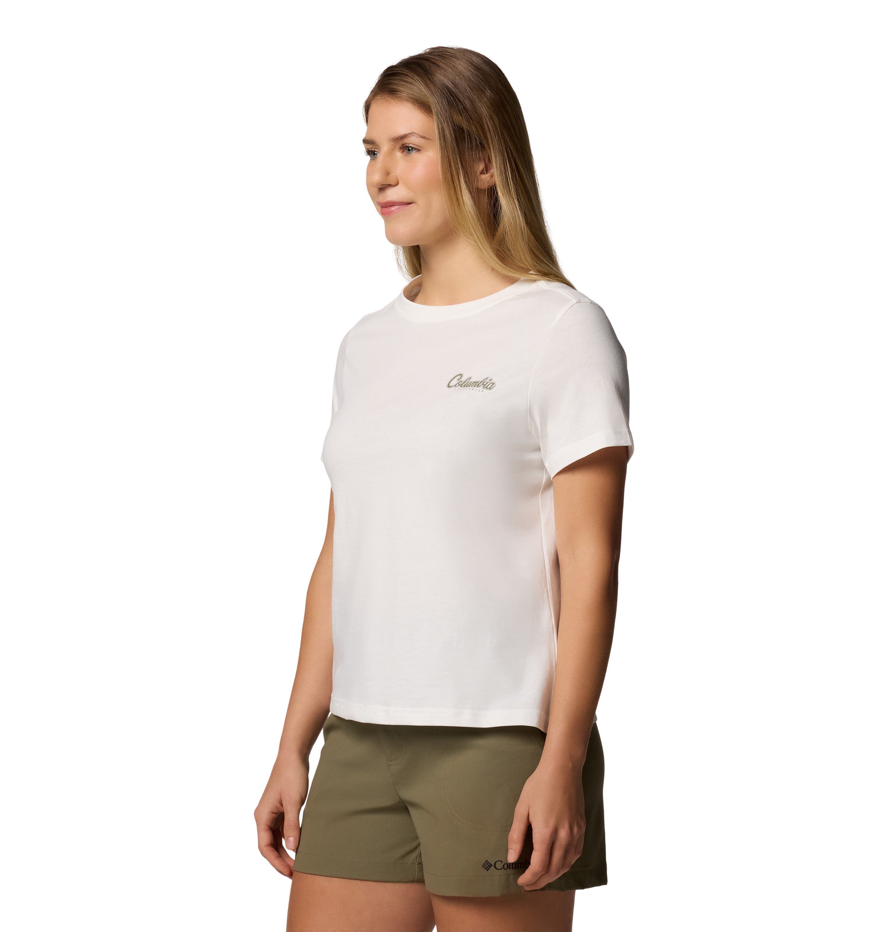 Playera de manga corta para mujer Columbia Rolling Bend Graphic