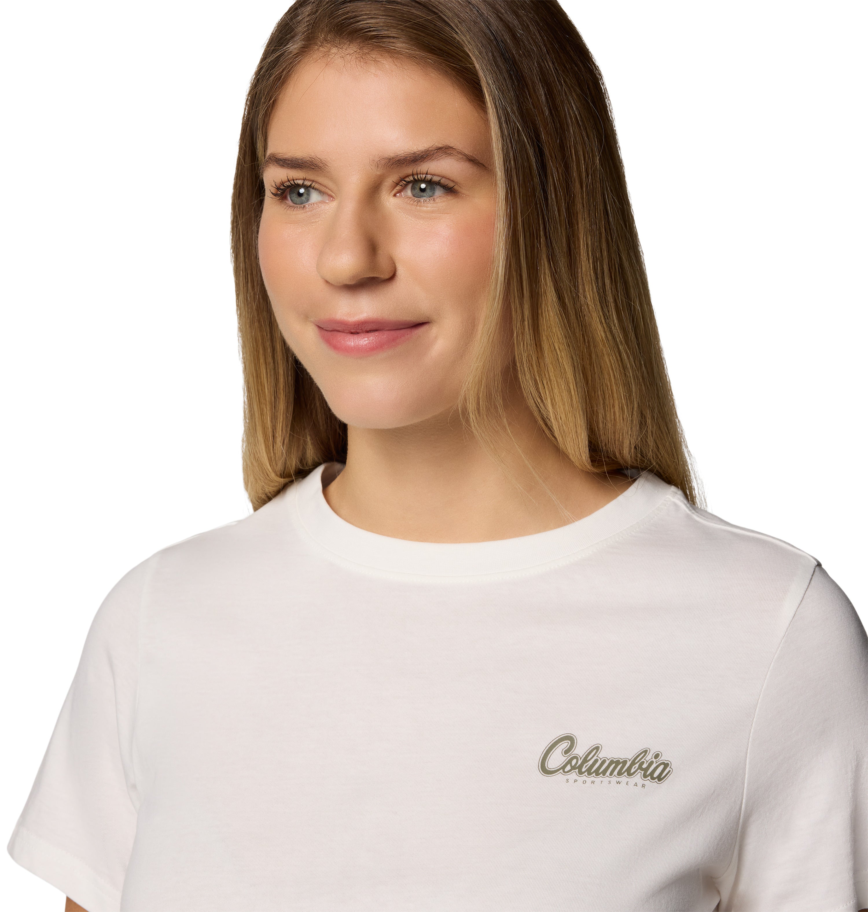 Playera de manga corta para mujer Columbia Rolling Bend Graphic