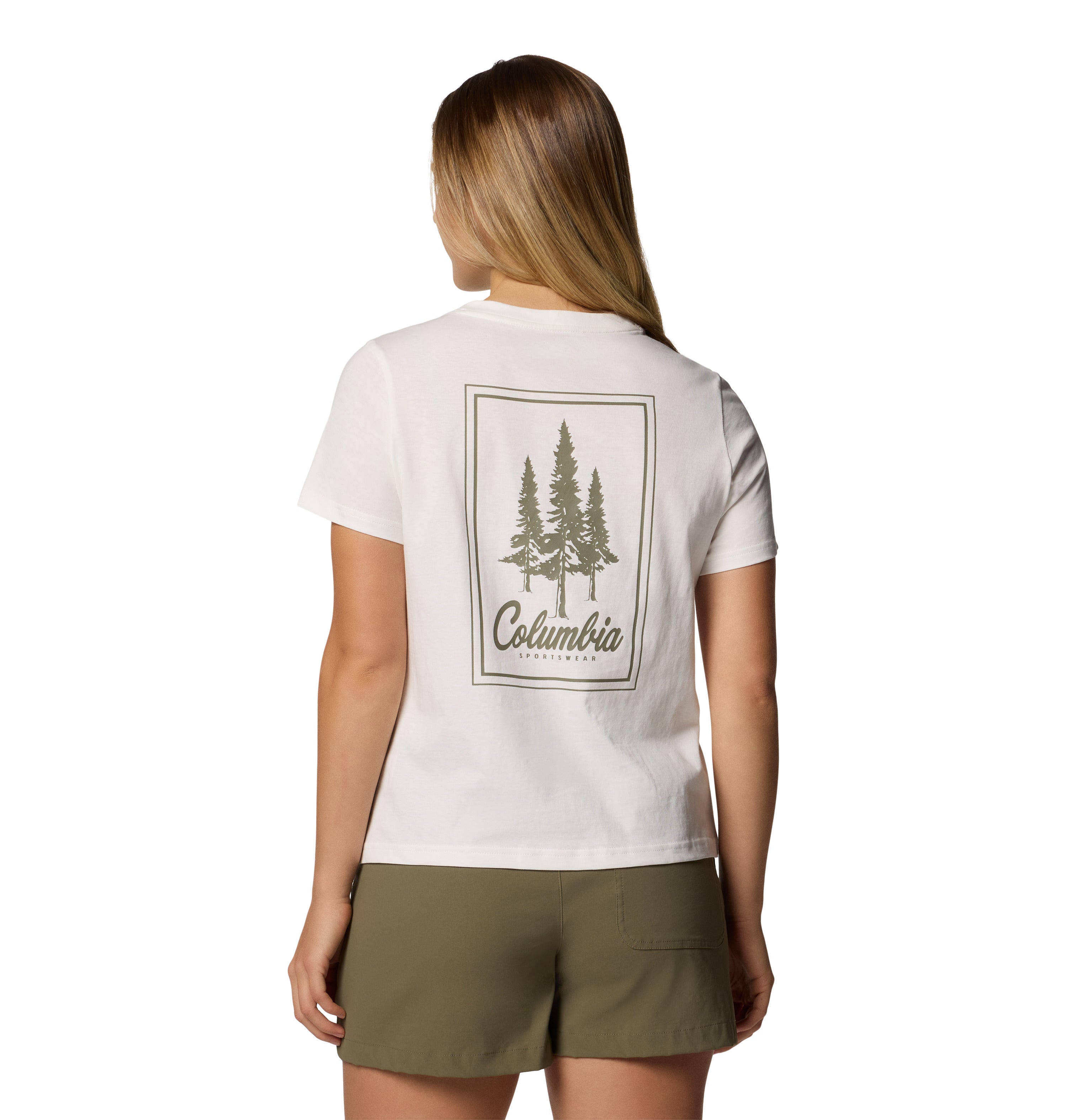 Playera de manga corta para mujer Columbia Rolling Bend Graphic