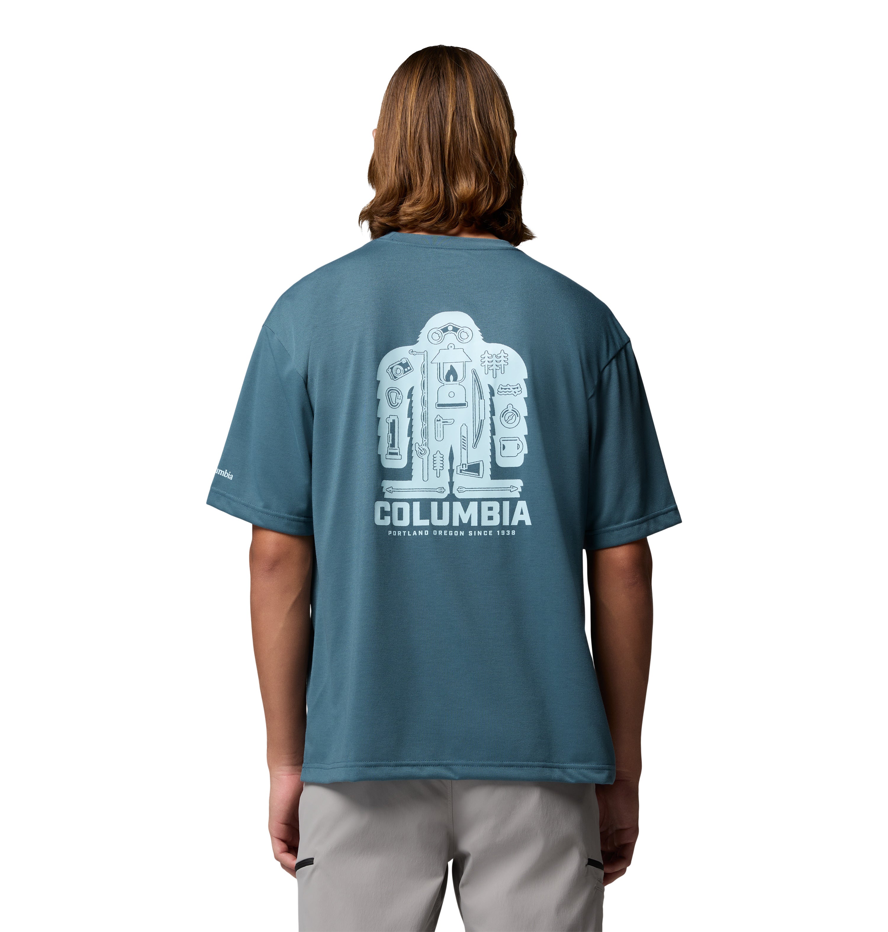 Playera para Hombre Columbia Cedar Trail Back Graphic Tee