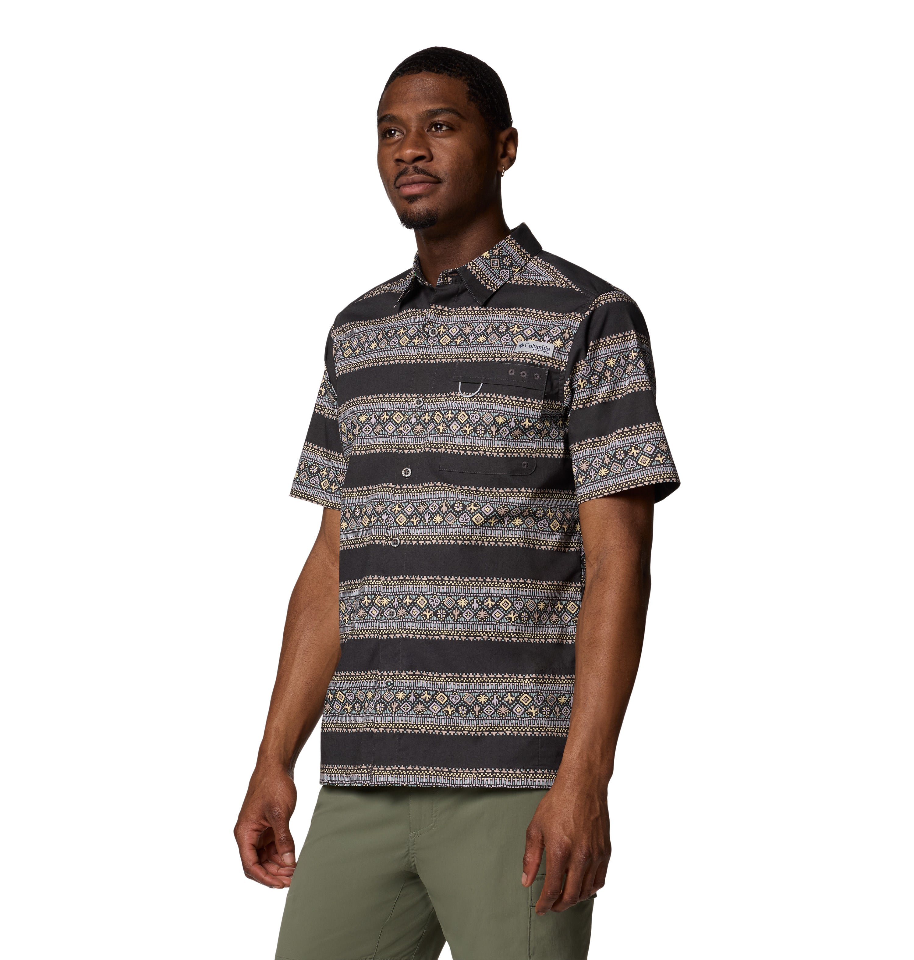 Camisa de manga corta para hombre Columbia Wild Cast Cam