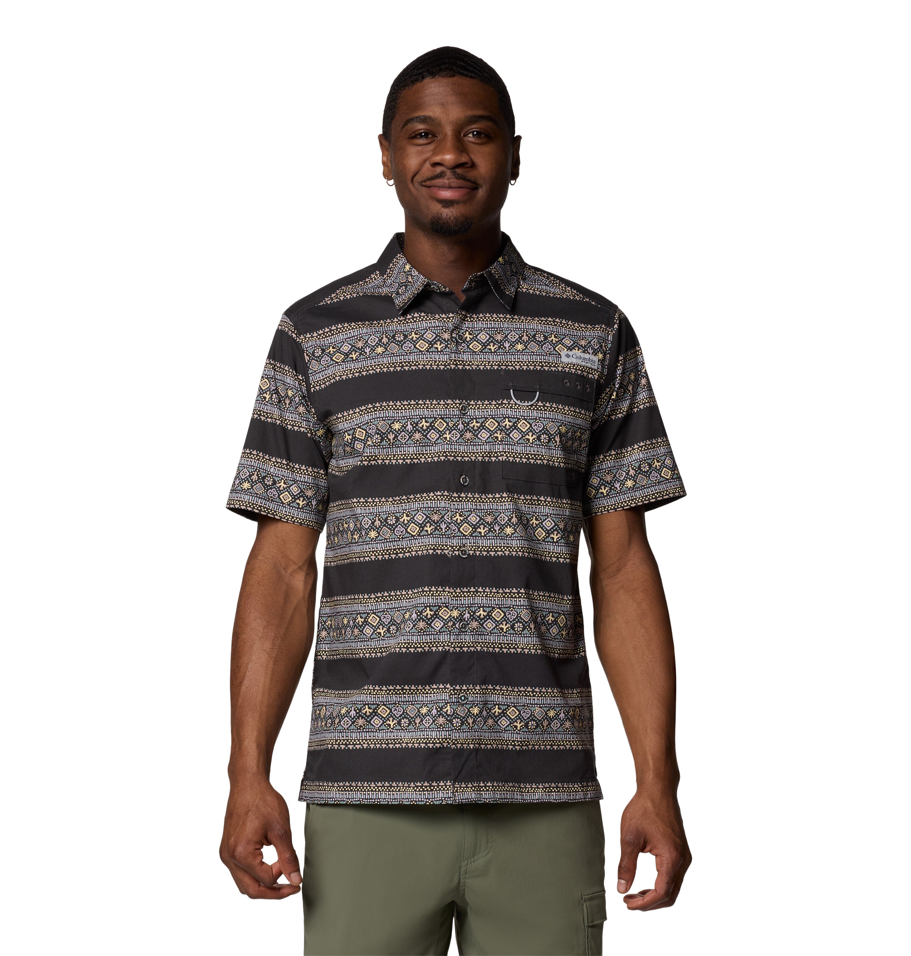 Camisa de manga corta para hombre Columbia Wild Cast Cam