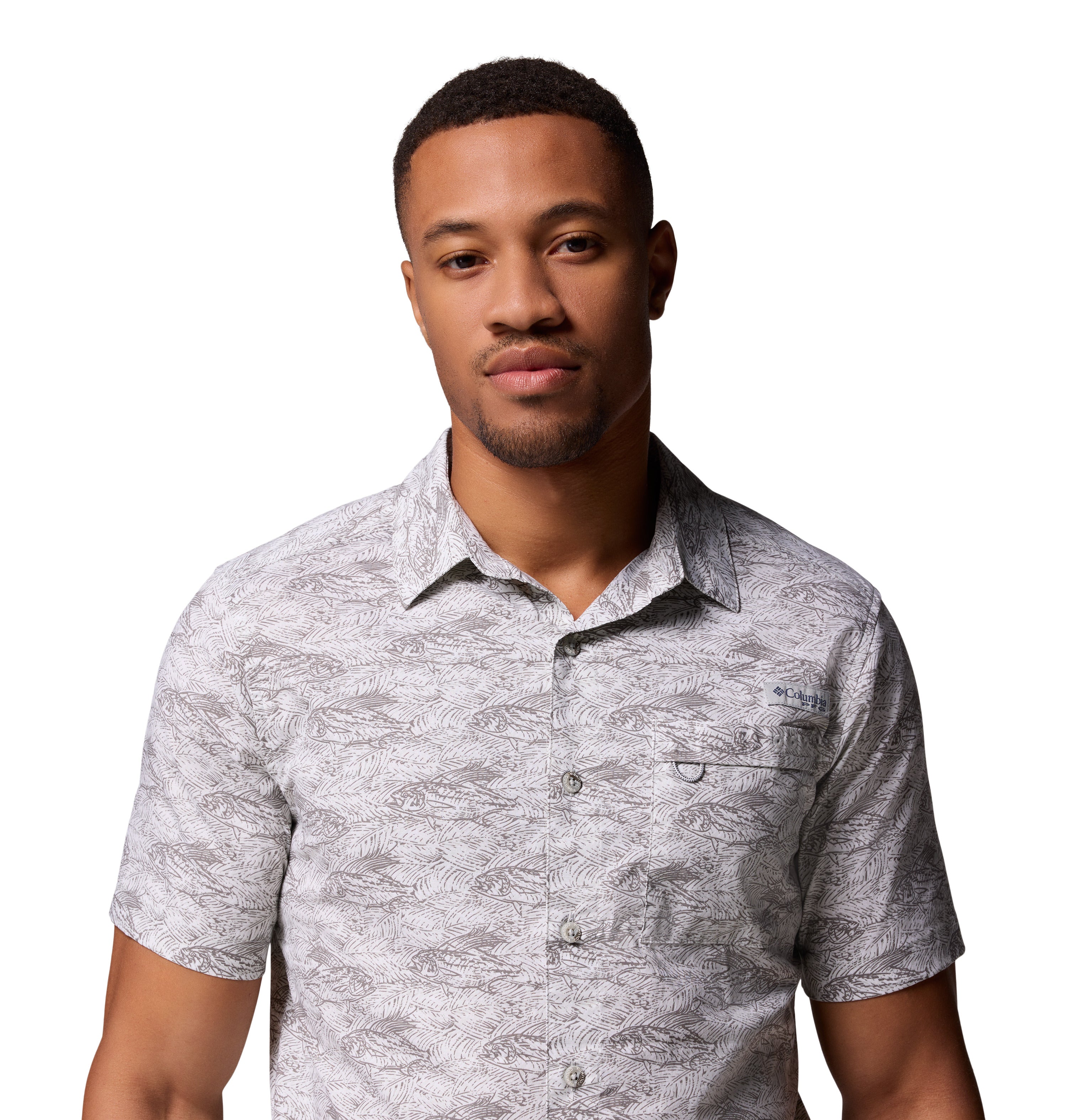 Camisa de manga corta para hombre Columbia Wild Cast Camp