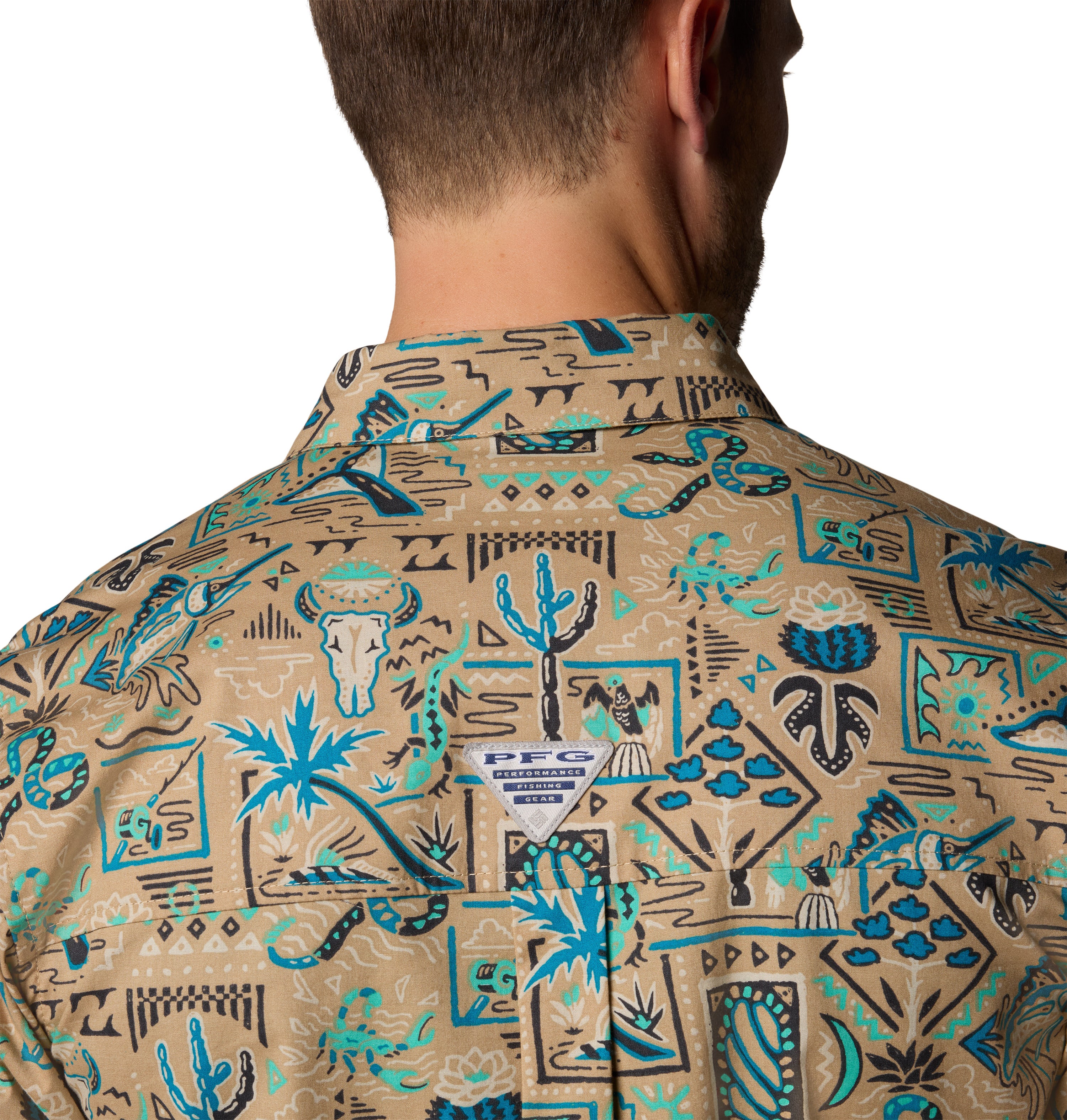 Camisa de manga corta para hombre Columbia Wild Cast Cam