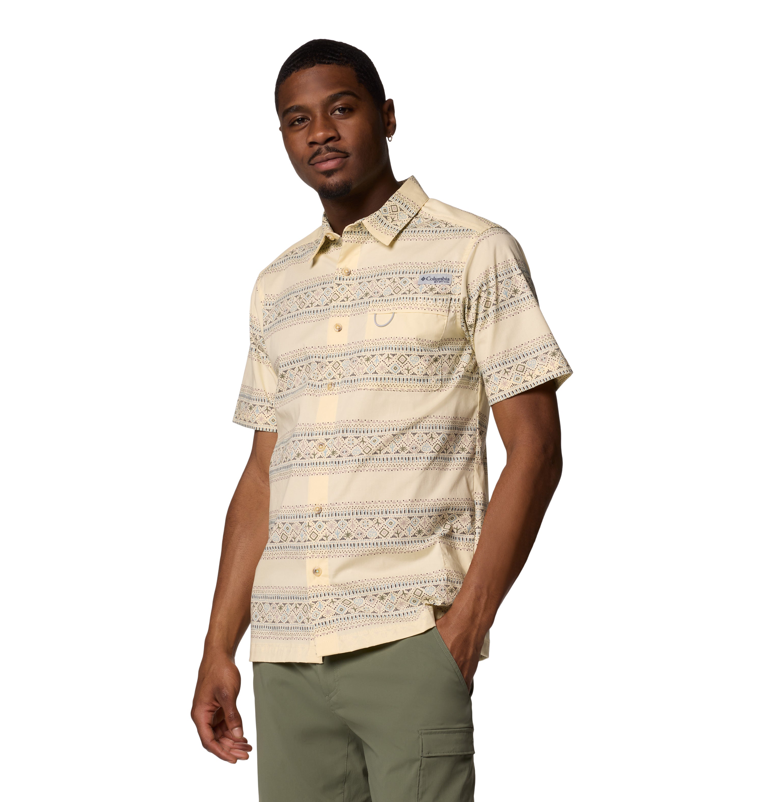 Camisa de manga corta para hombre Columbia Wild Cast Cam