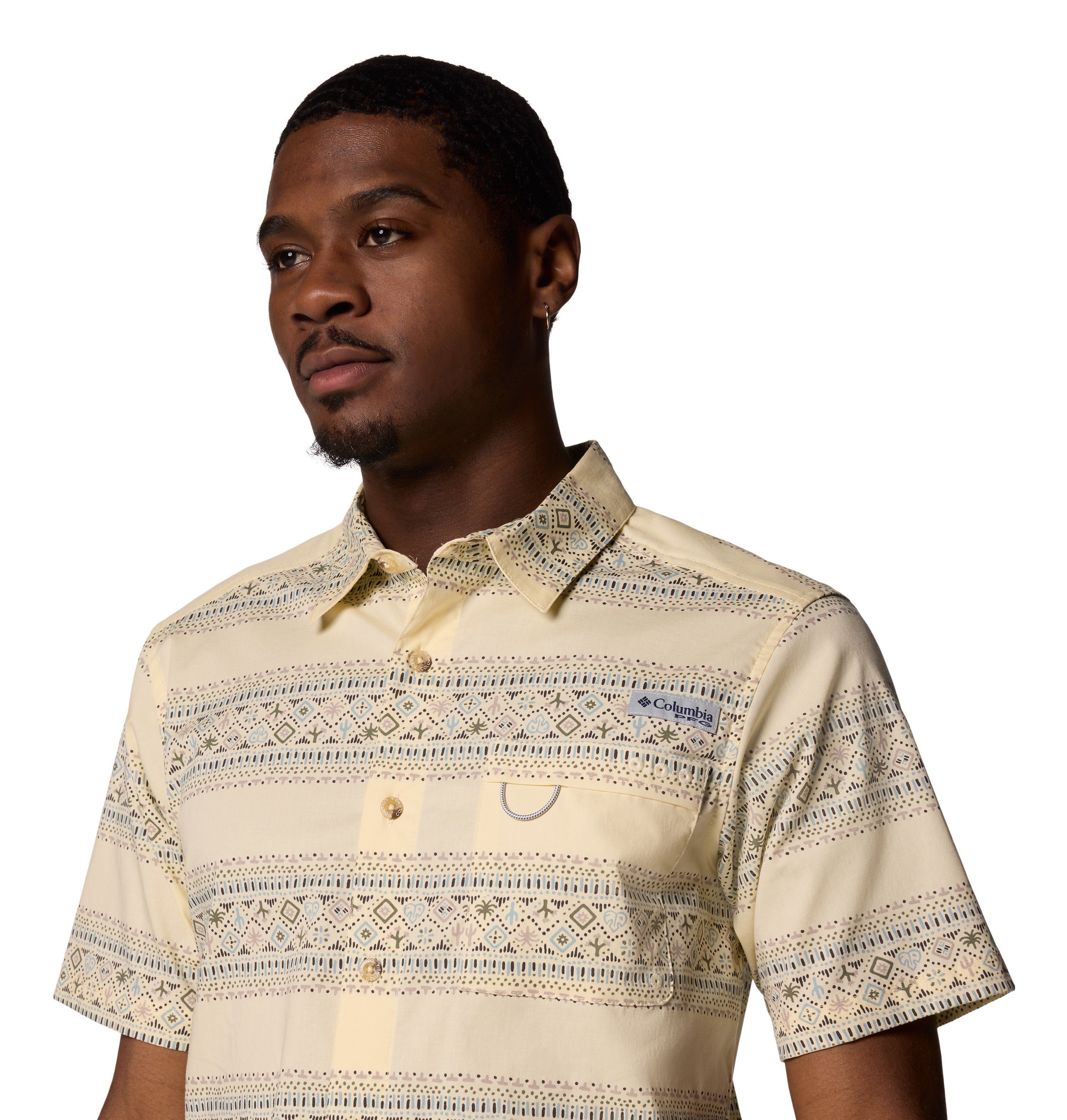 Camisa de manga corta para hombre Columbia Wild Cast Cam