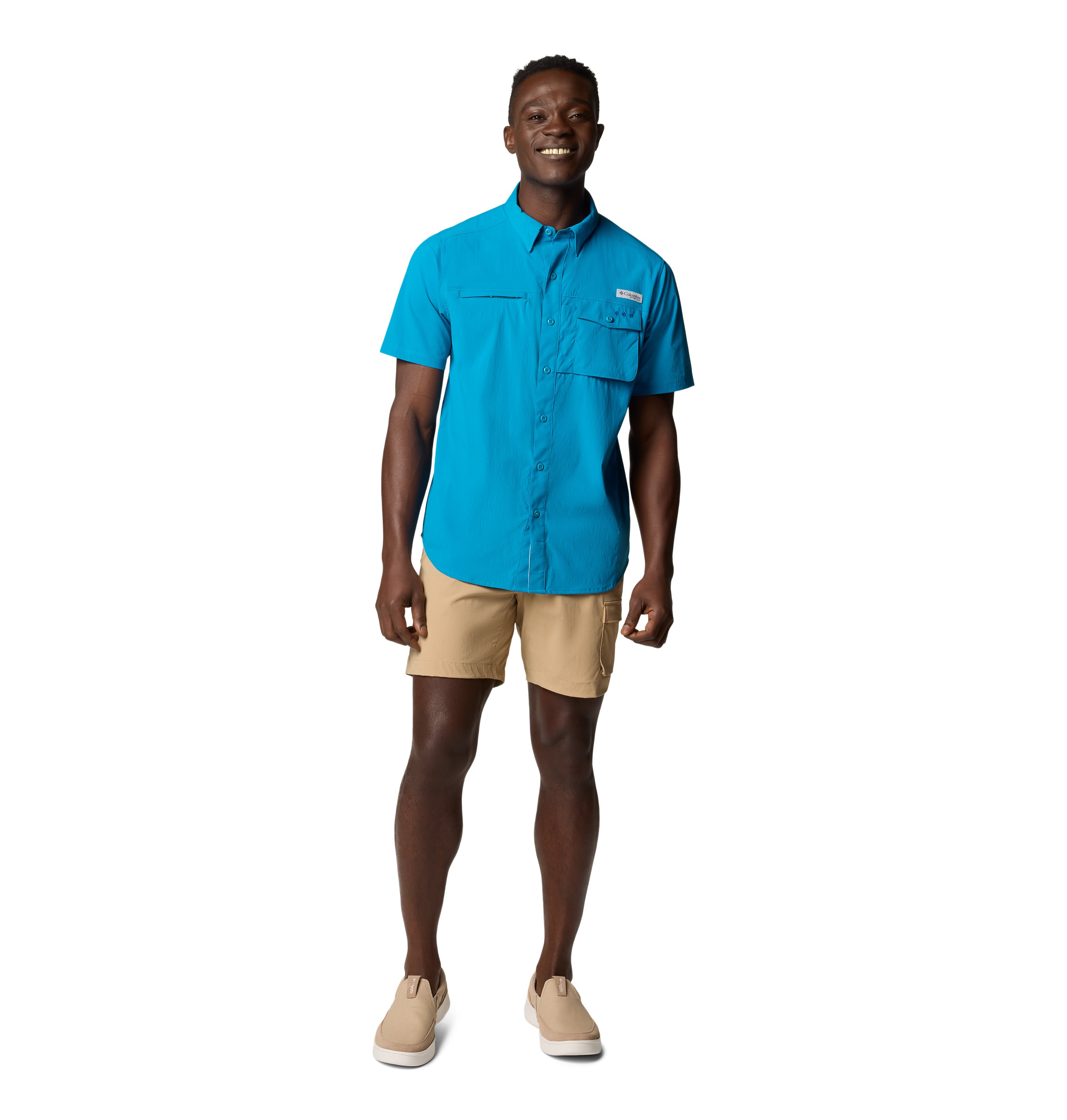 Camisa de manga corta para hombre Columbia Wild Cast