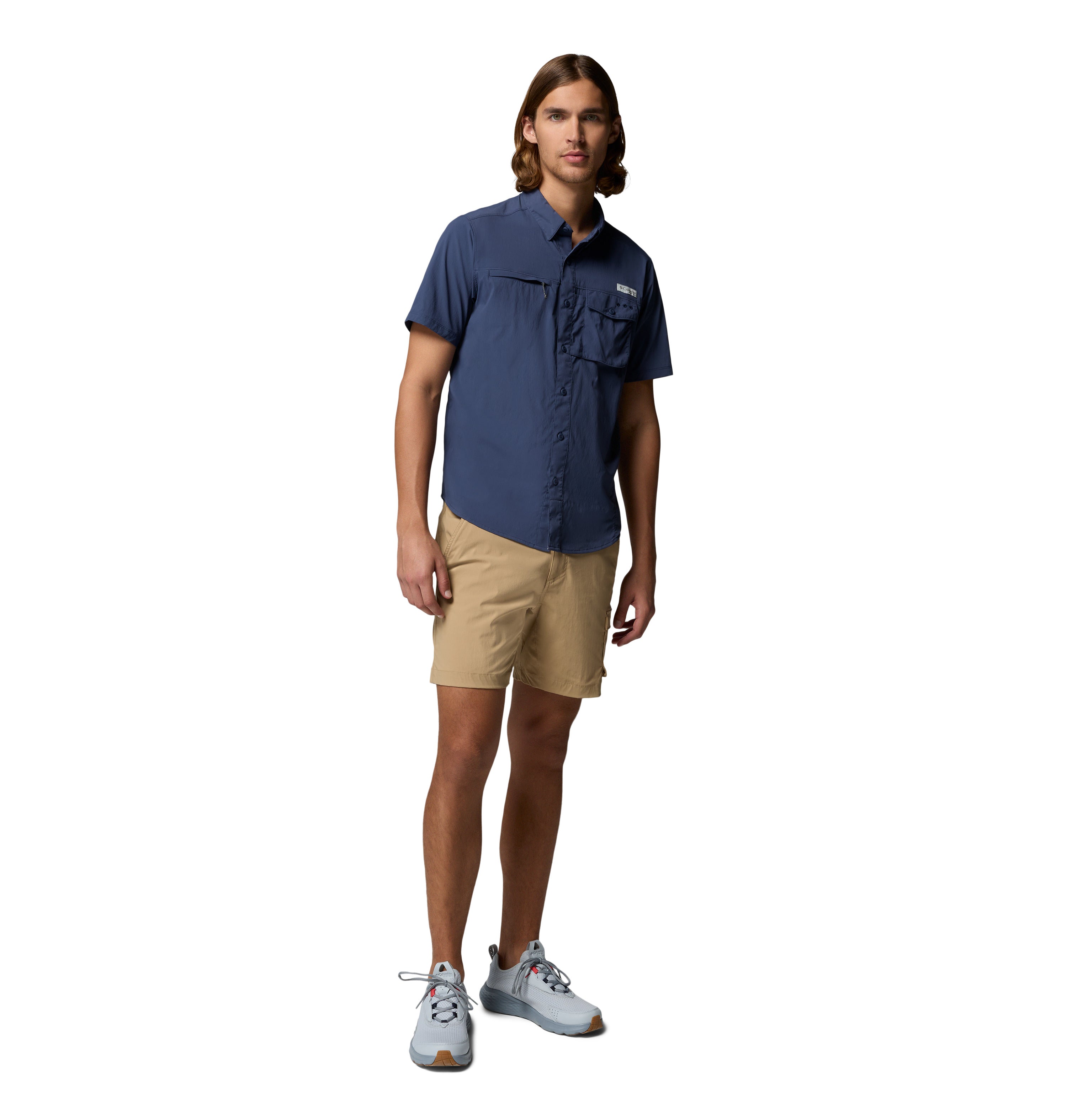 Camisa para hombre manga corta PFG Columbia Wild Cast Short Sleeve Shirt