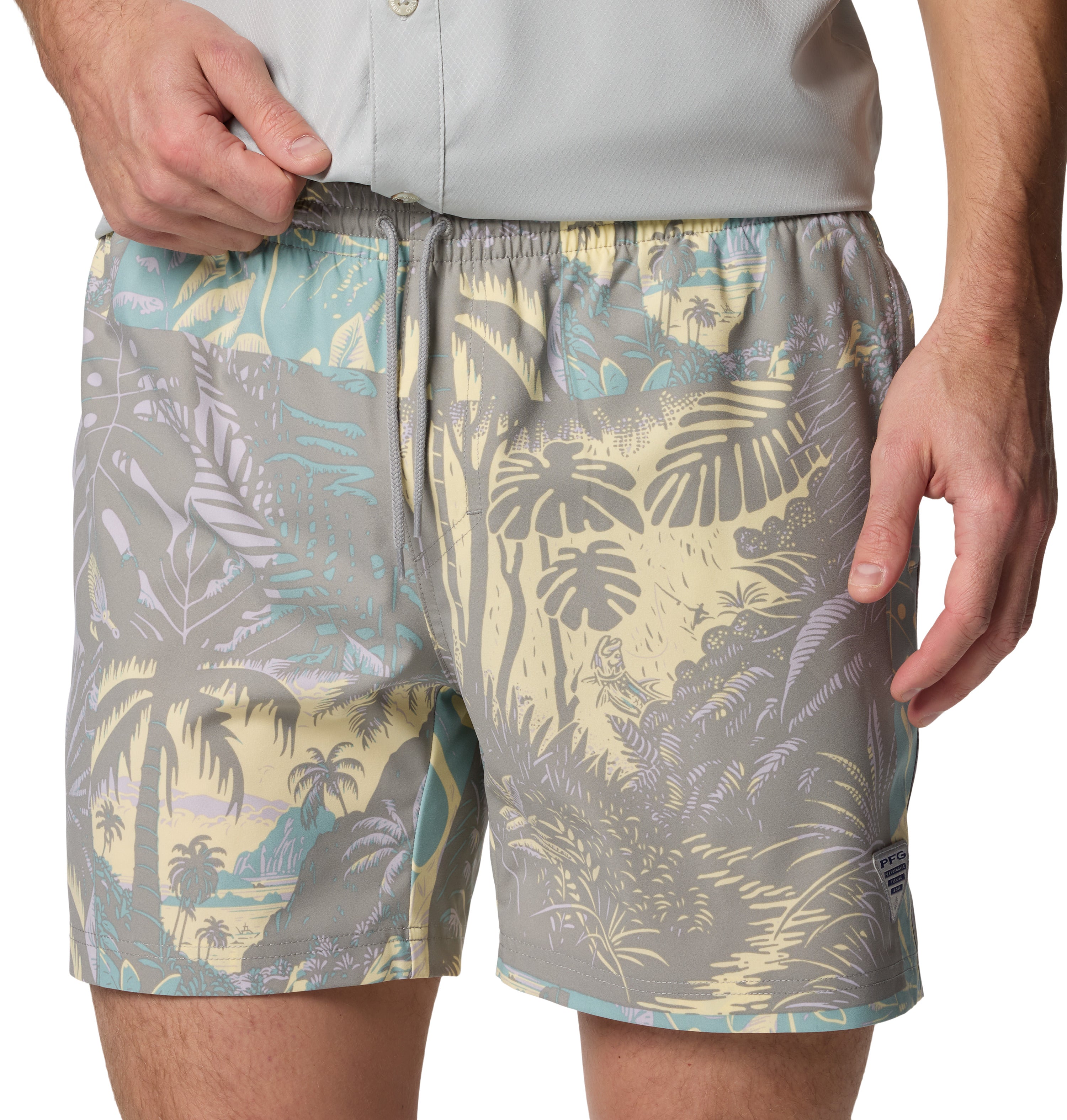 Short para hombre Columbia PFG Rambler Printed Water