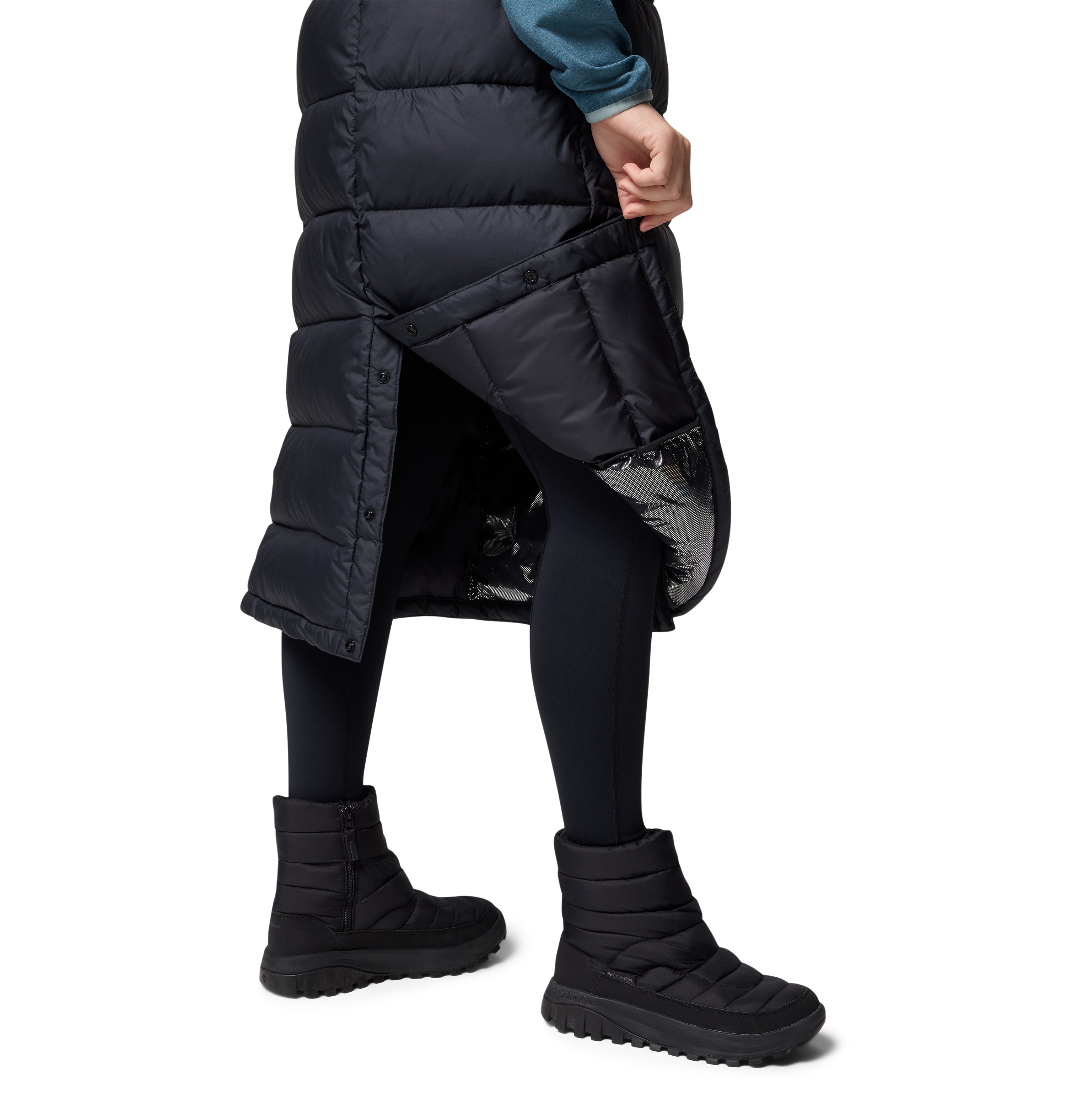 Chaleco para mujer Columbia Pike Lake II Long Vest