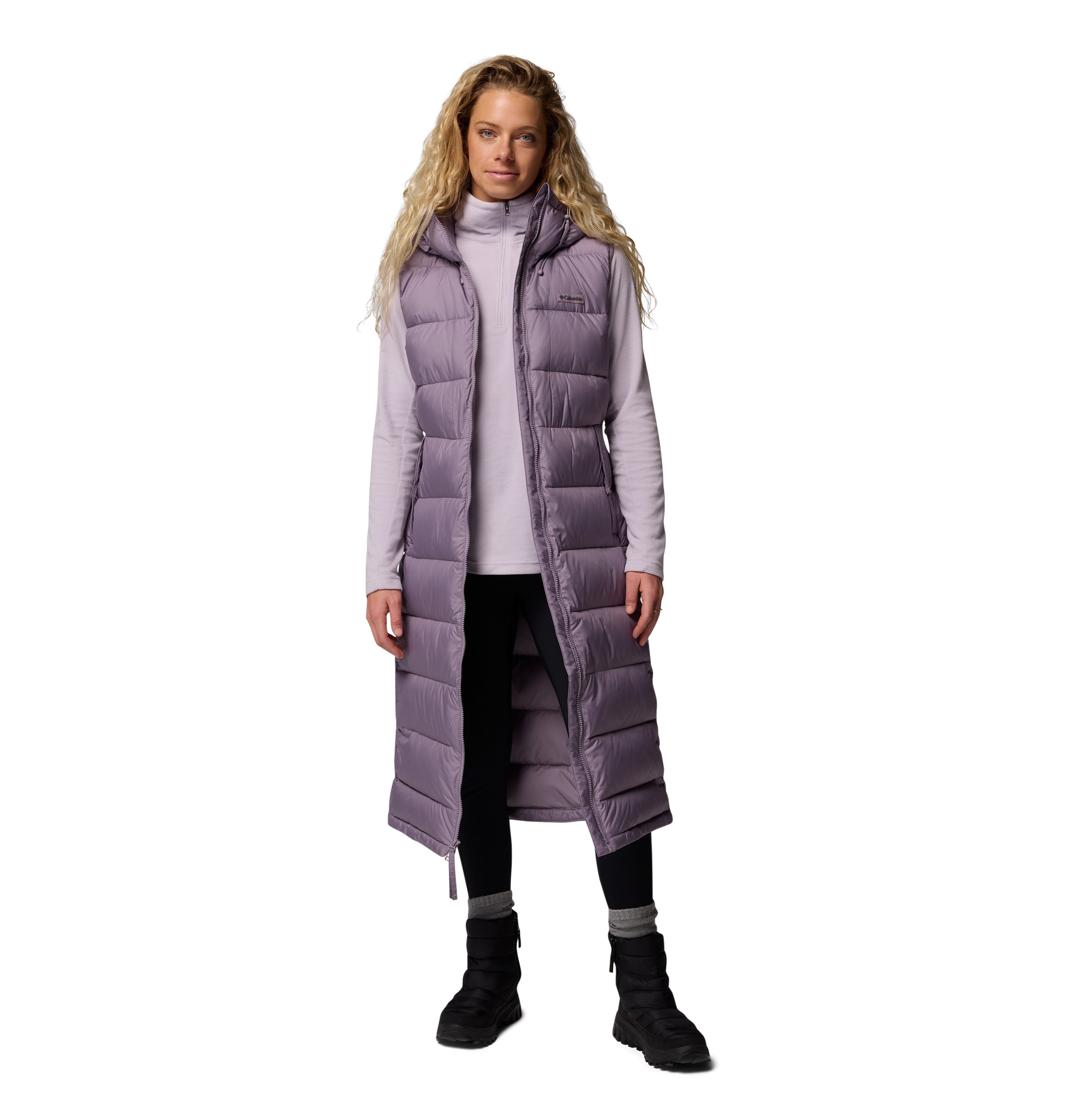 Chaleco para mujer Columbia Pike Lake II Long Vest
