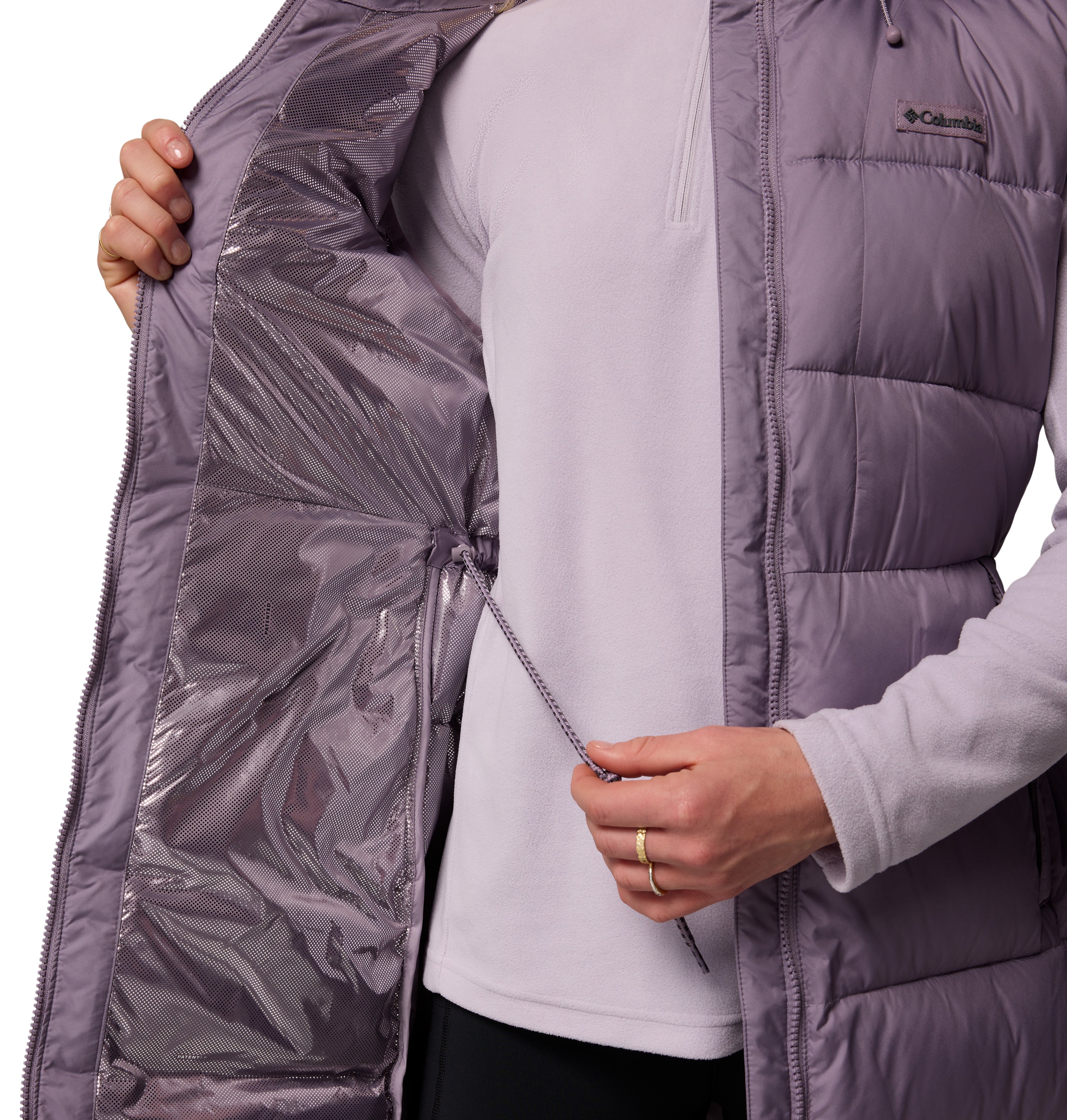 Chaleco para mujer Columbia Pike Lake II Long Vest