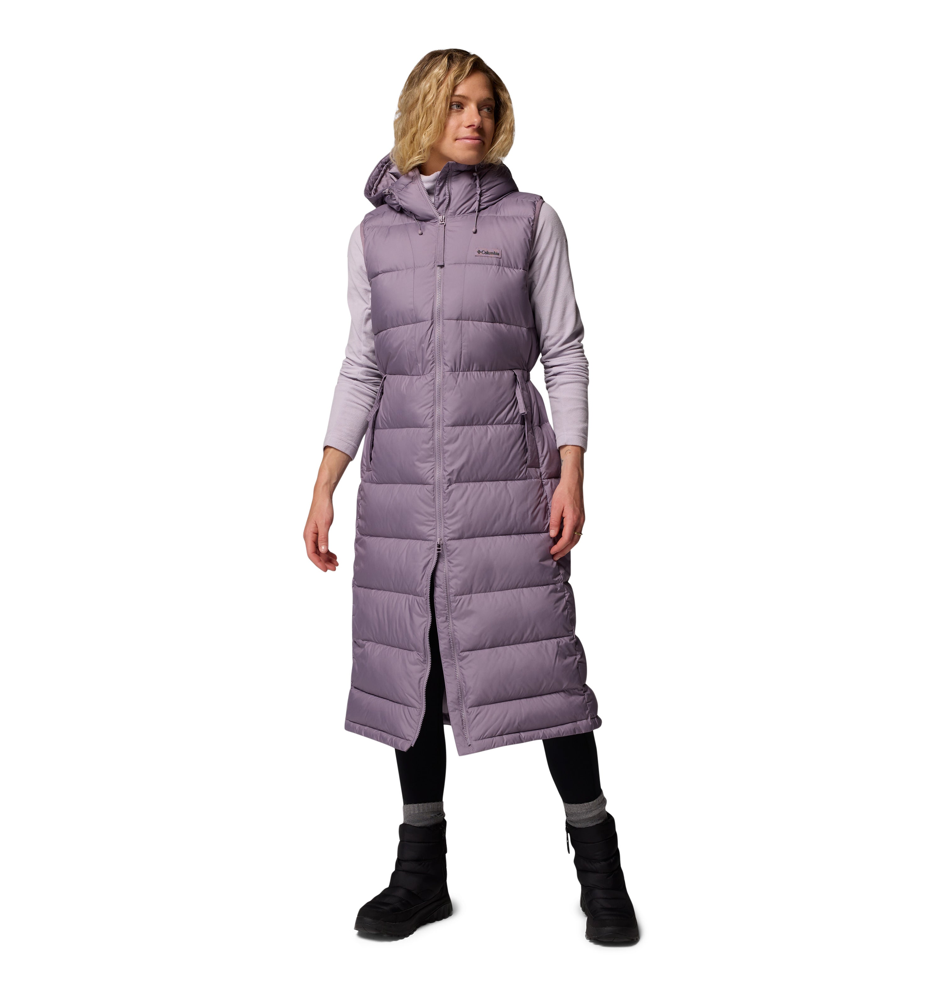 Chaleco para mujer Columbia Pike Lake II Long Vest