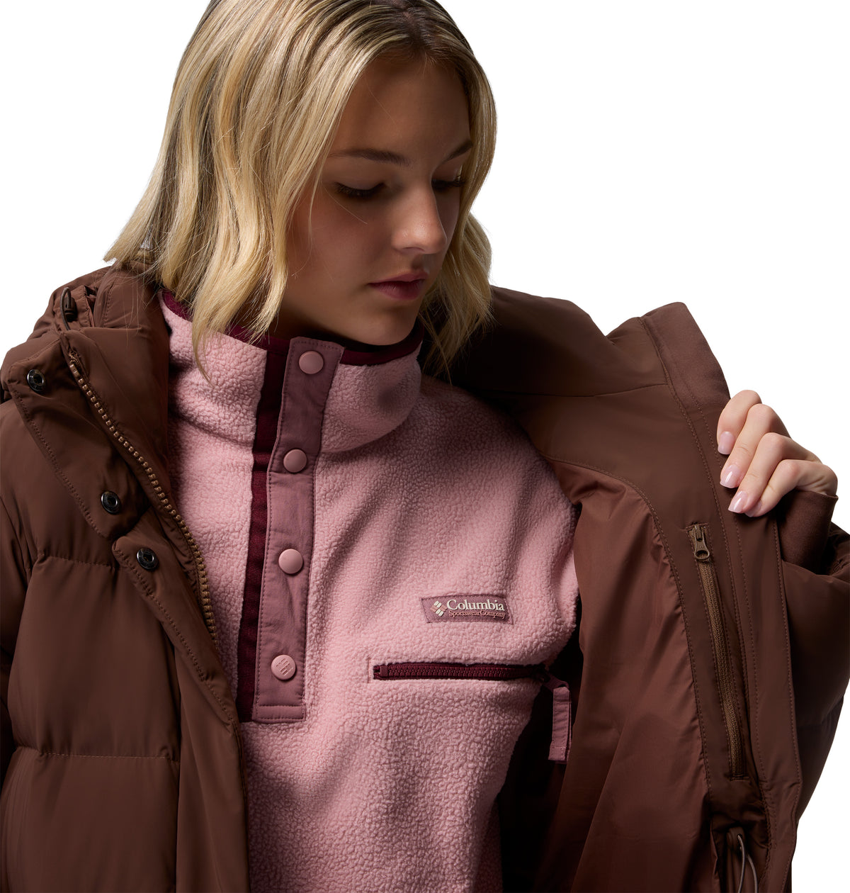 Chamarra para Mujer Columbia Amaze Puff Long Hooded Jacket