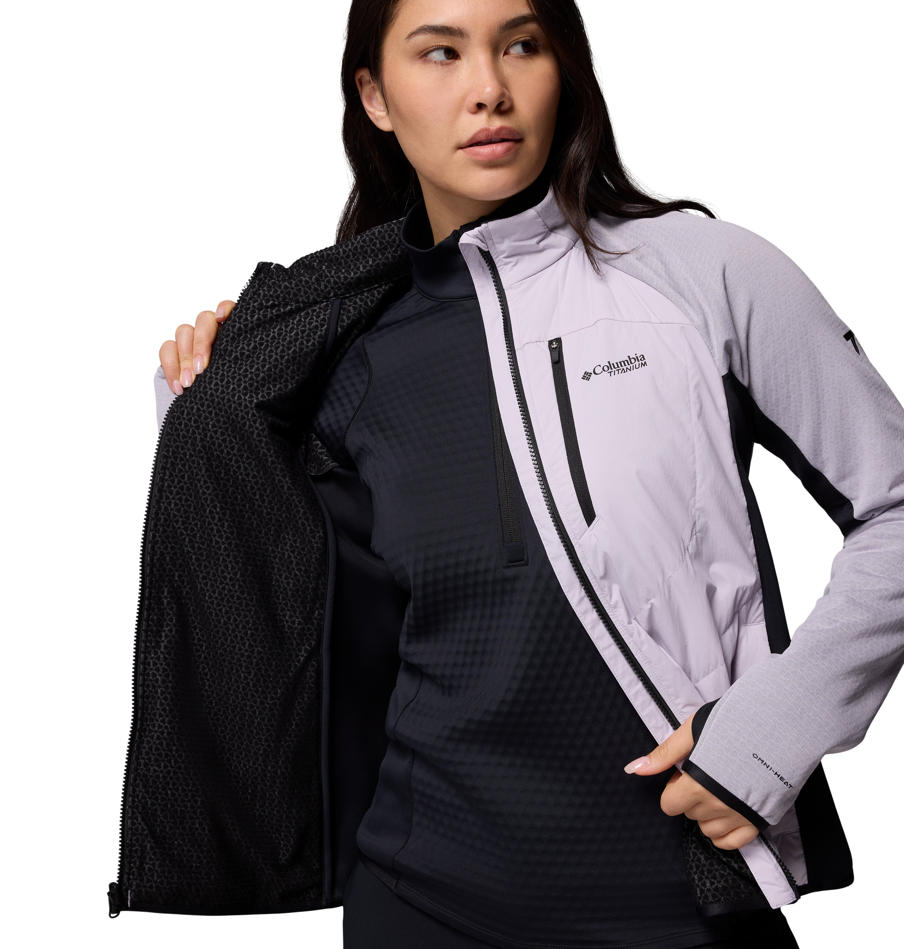 Chamarra para mujer Columbia Arctic Crest Hybrid Full Zip