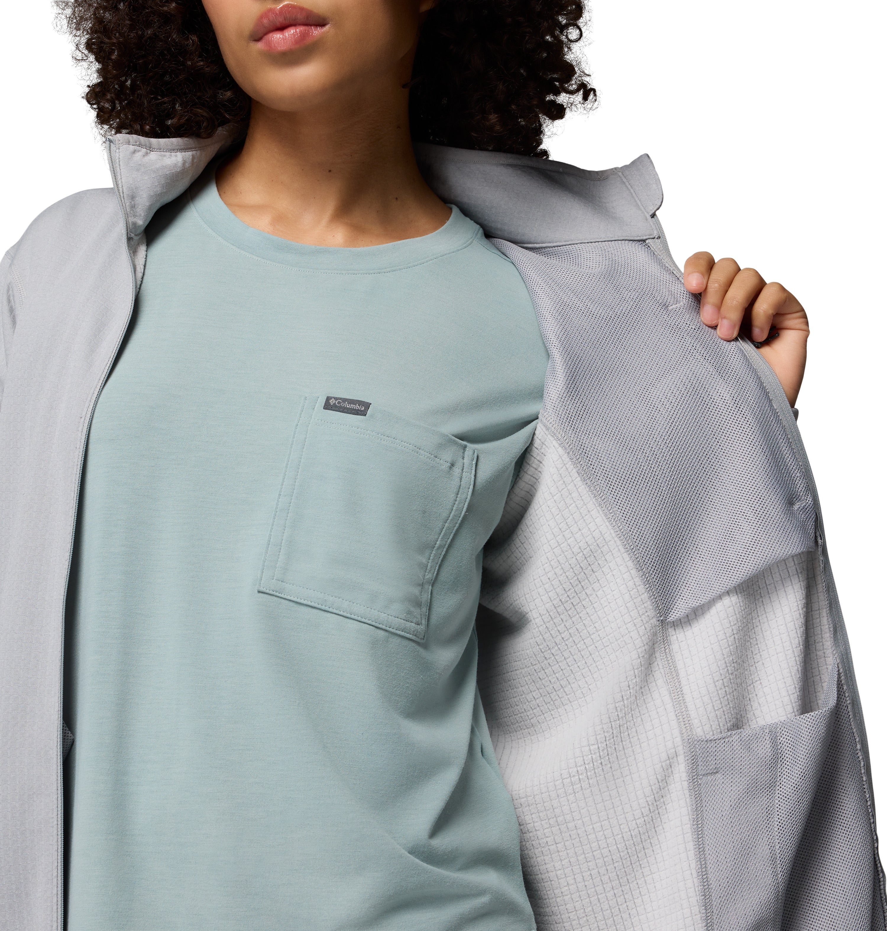 Chamarra para Mujer Columbia Essential Hike Grid Fleece Full Zip