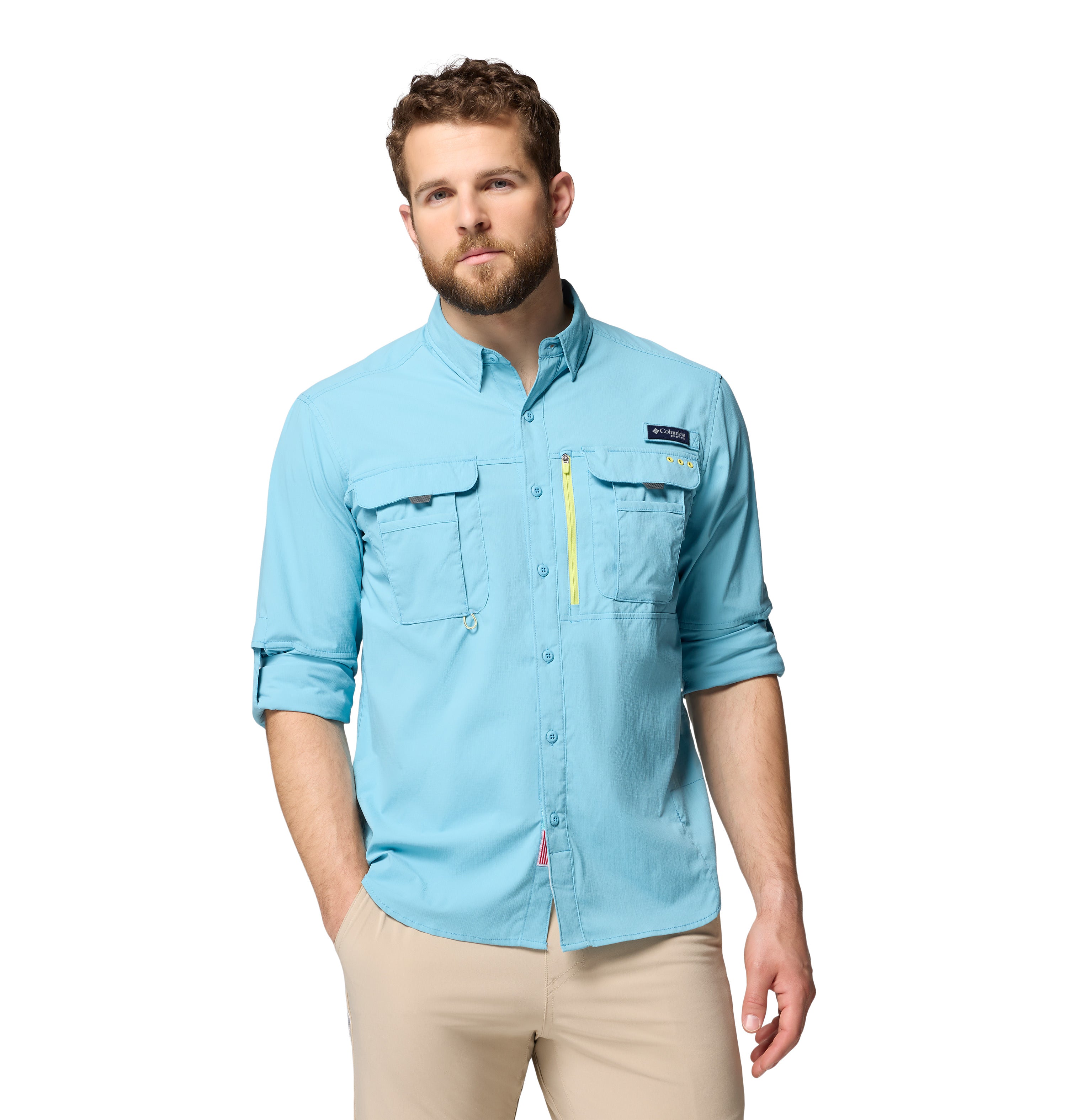 Camisa de manga larga para hombre Columbia Bahama Elite