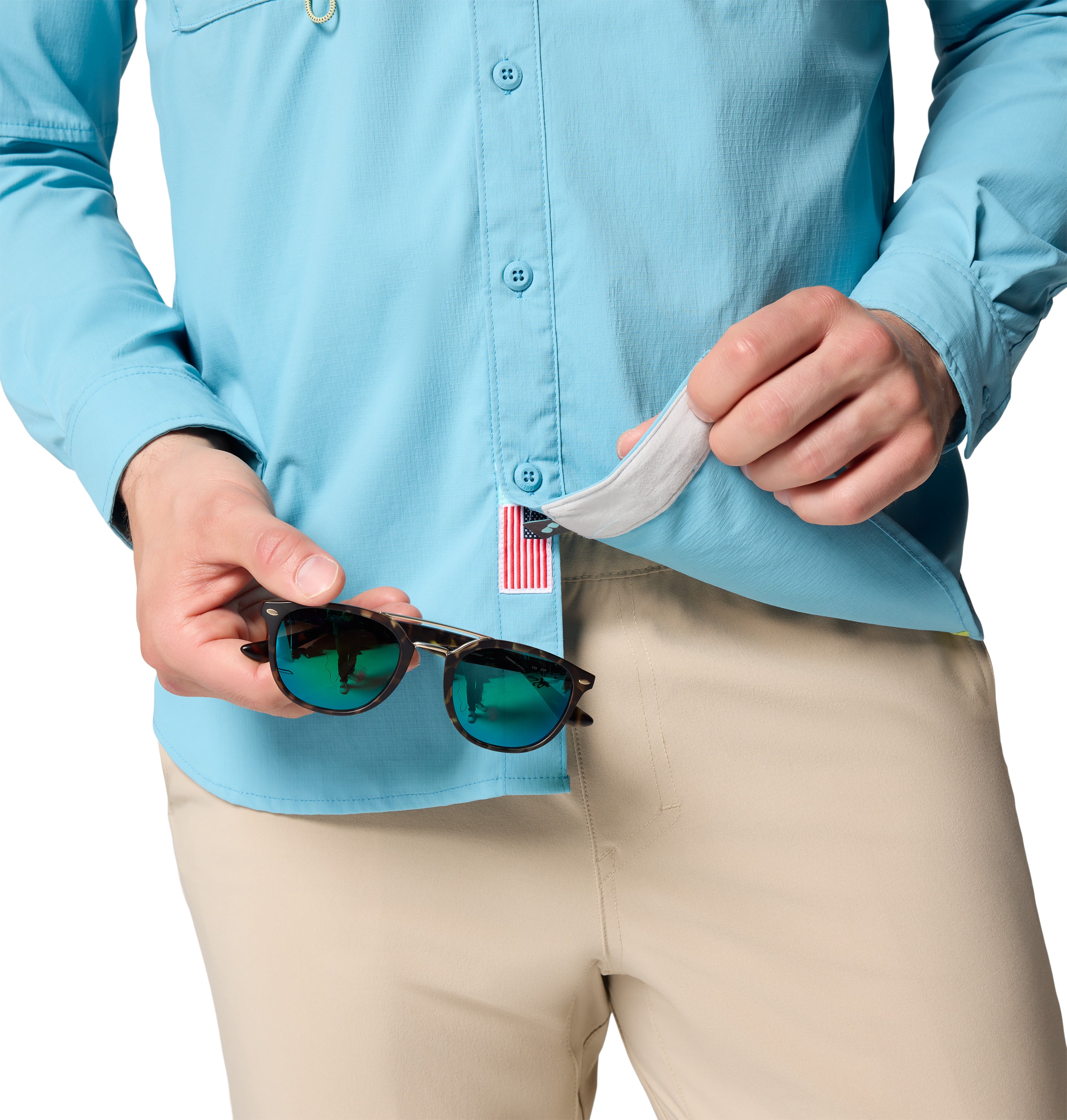 Camisa de manga larga para hombre Columbia Bahama Elite