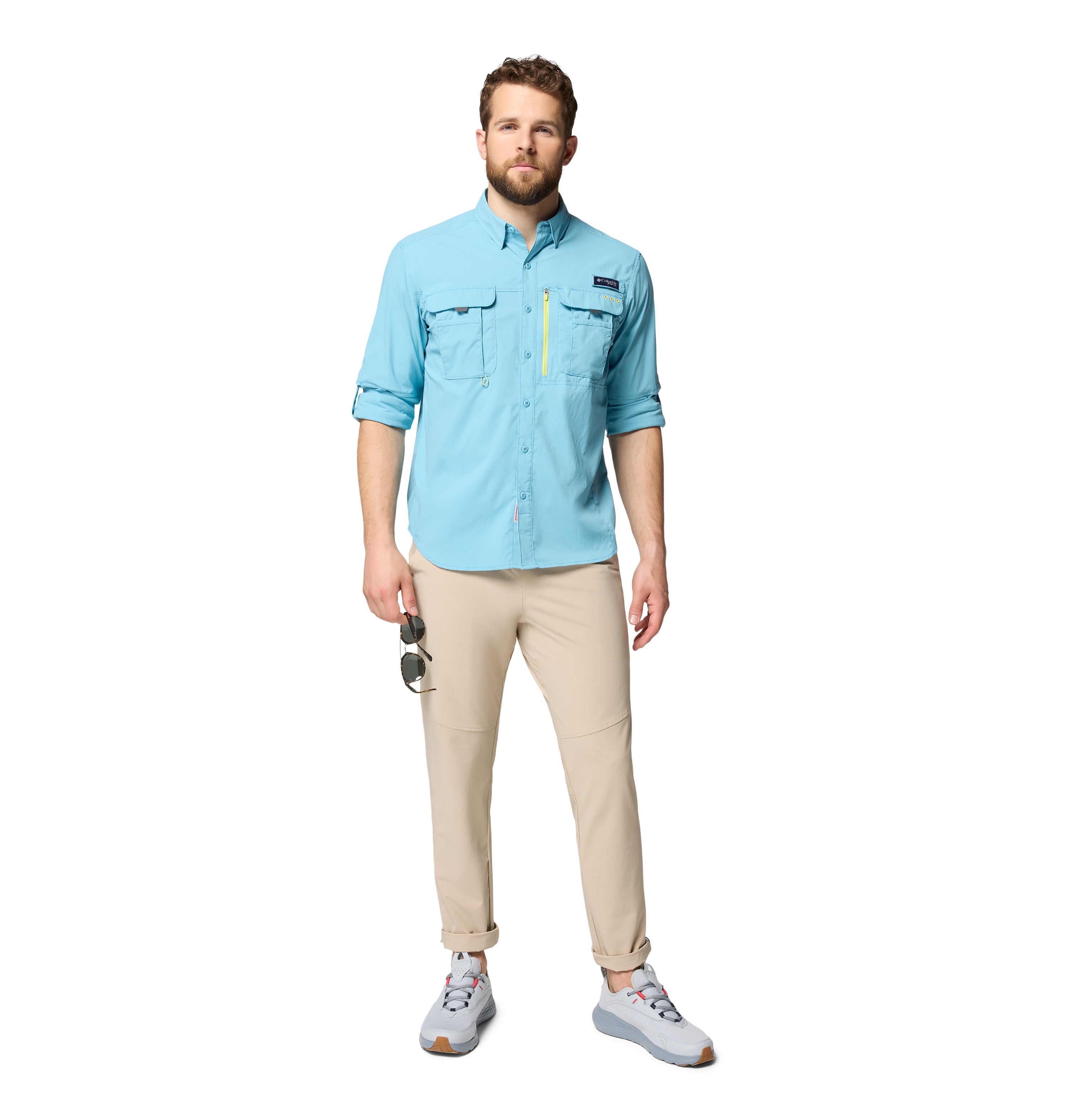 Camisa de manga larga para hombre Columbia Bahama Elite