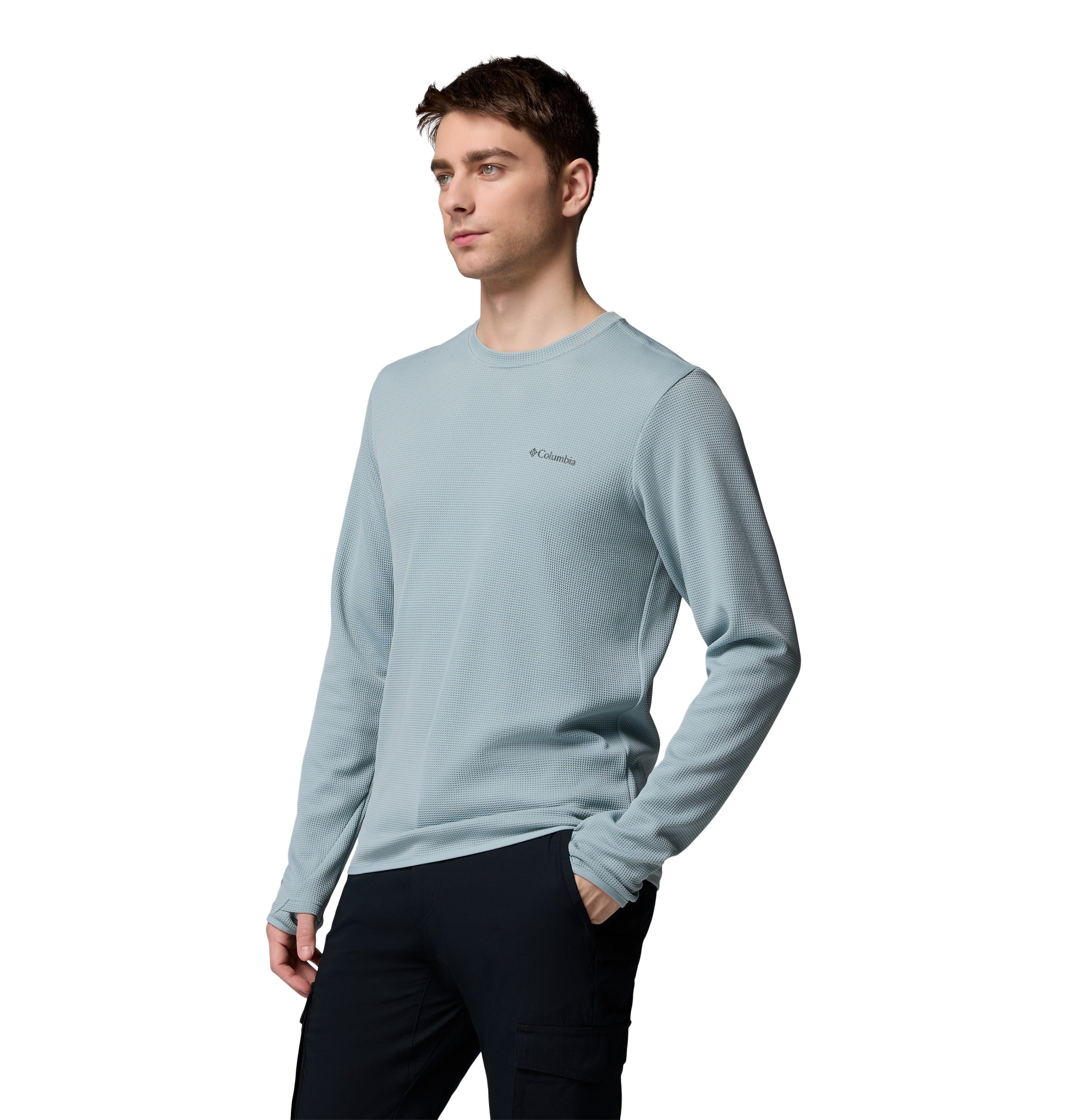 Playera de manga larga para hombre Columbia Tech Trail Utility Warm Crew