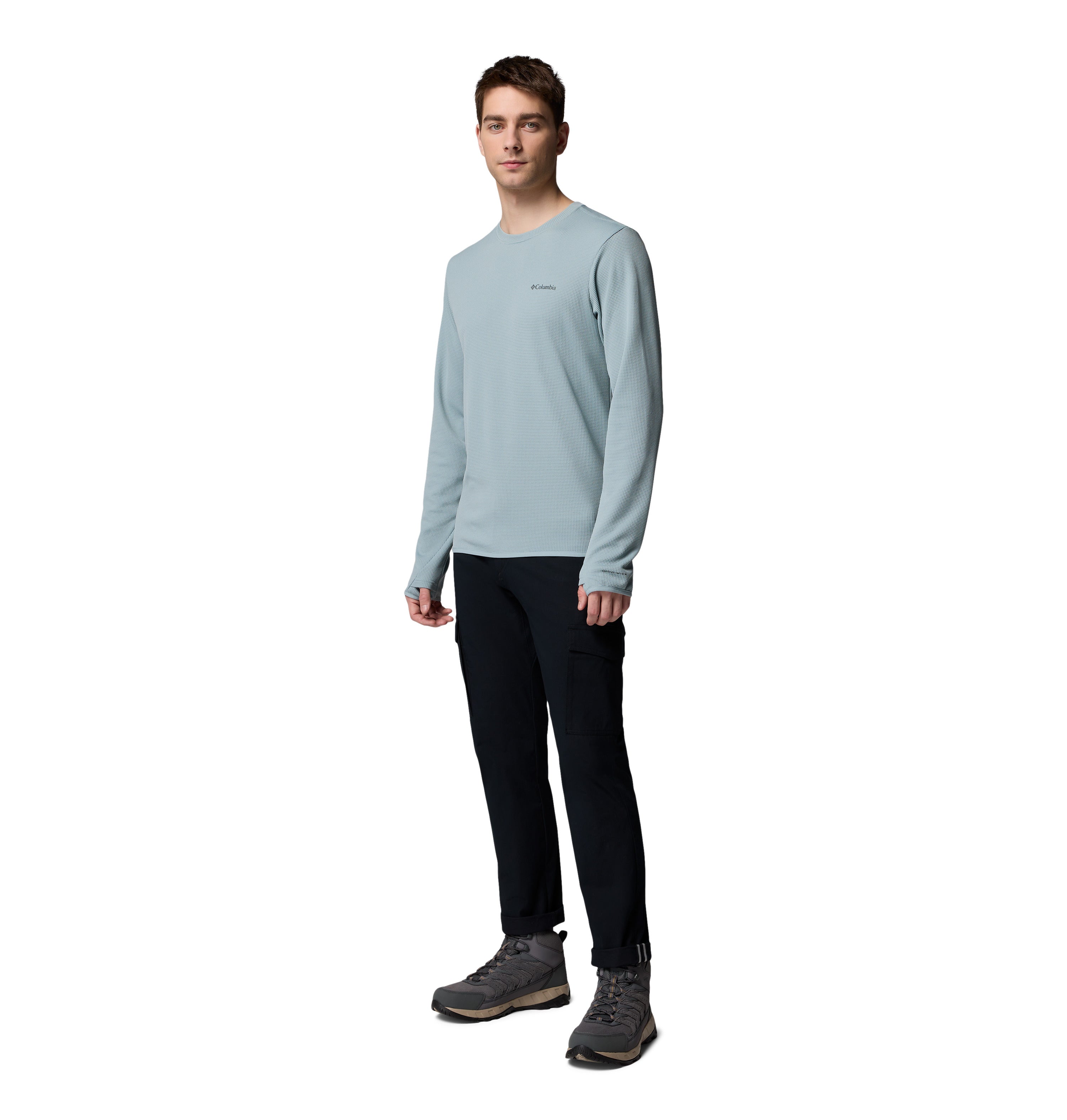 Playera de manga larga para hombre Columbia Tech Trail Utility Warm Crew