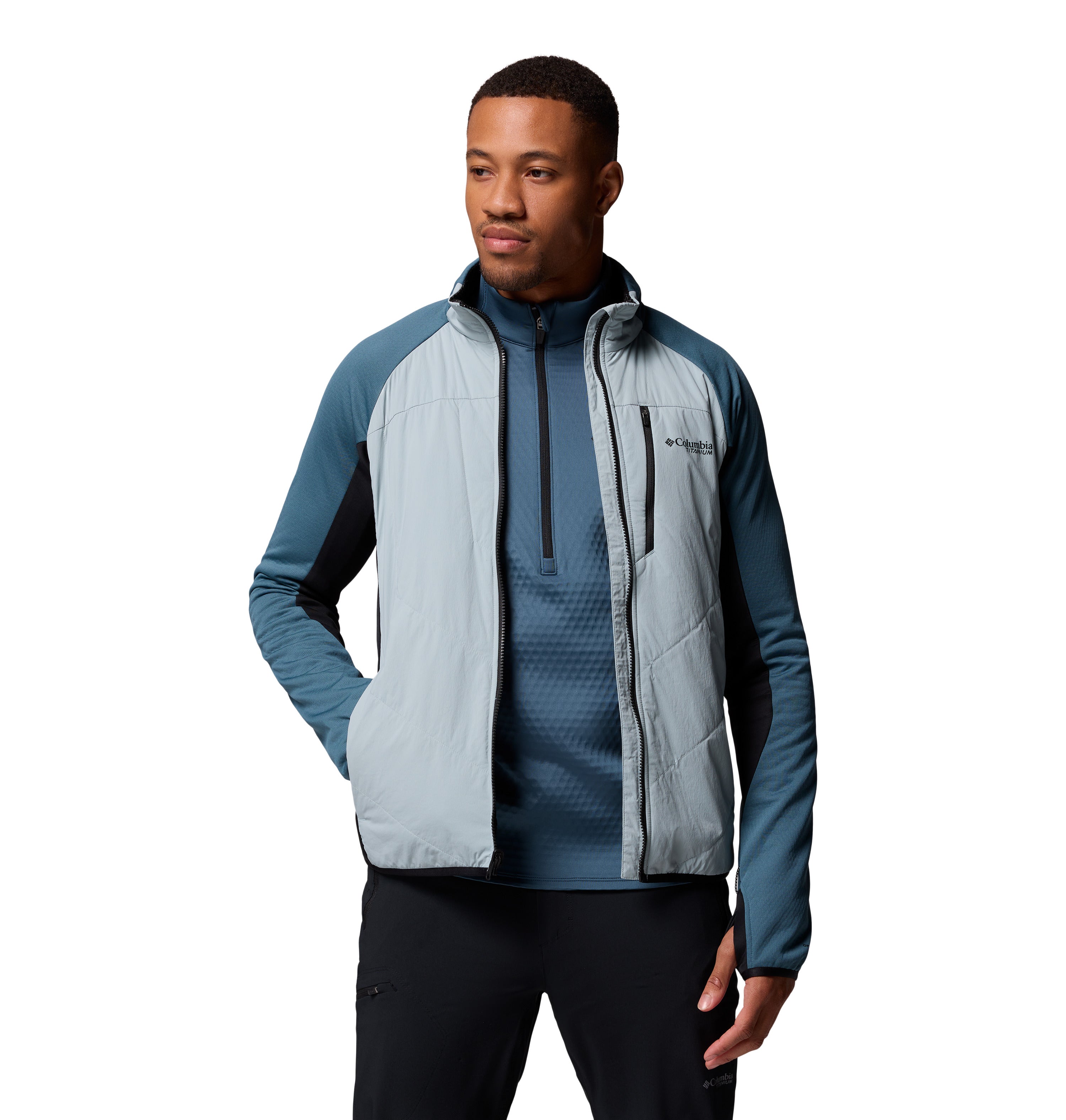 Chamarra para hombre Columbia Arctic Crest Hybrid Full Zip
