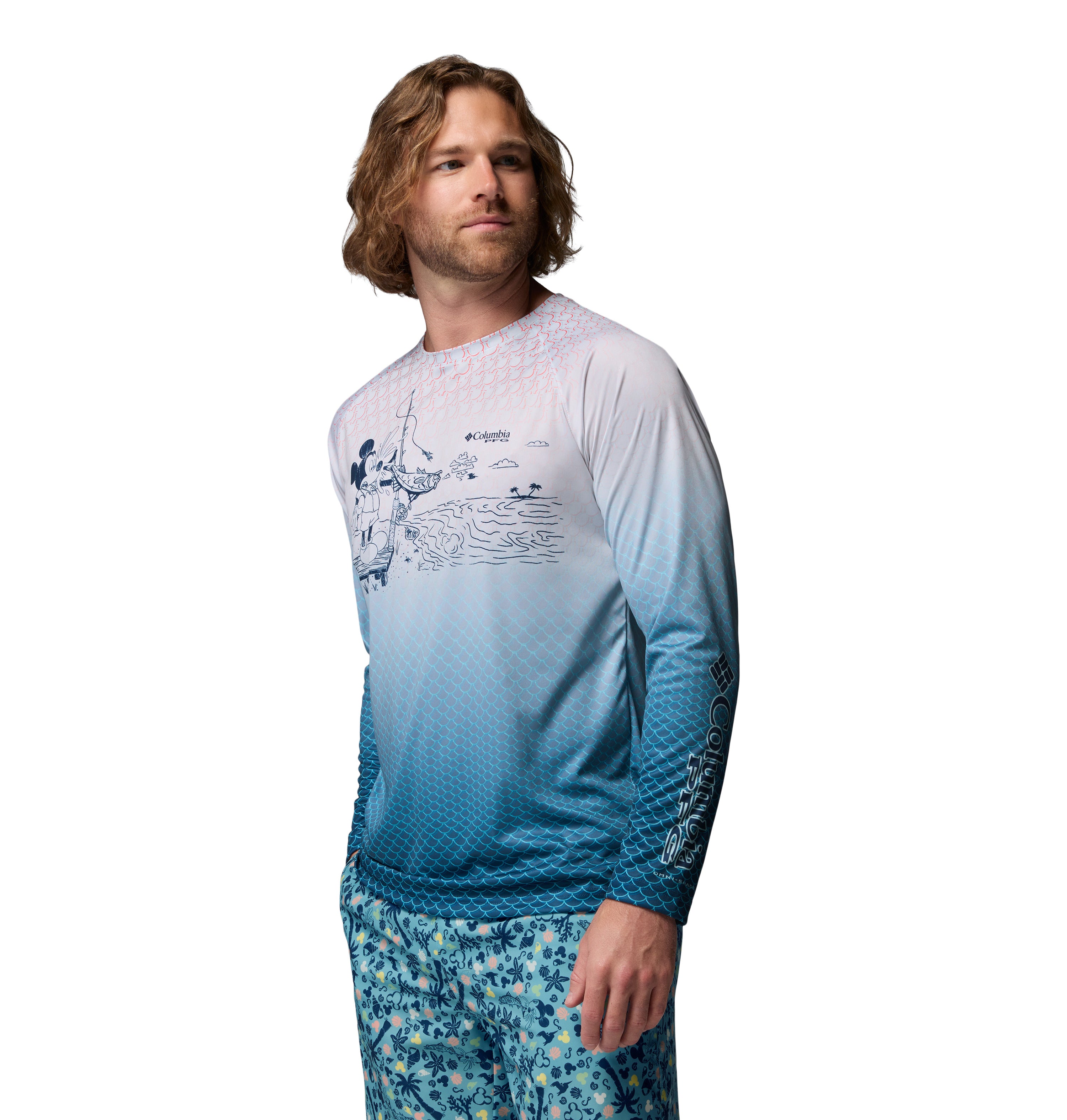 Playera de manga larga para hombre Columbia M PFG Disney Terminal Tackle LS Shirt