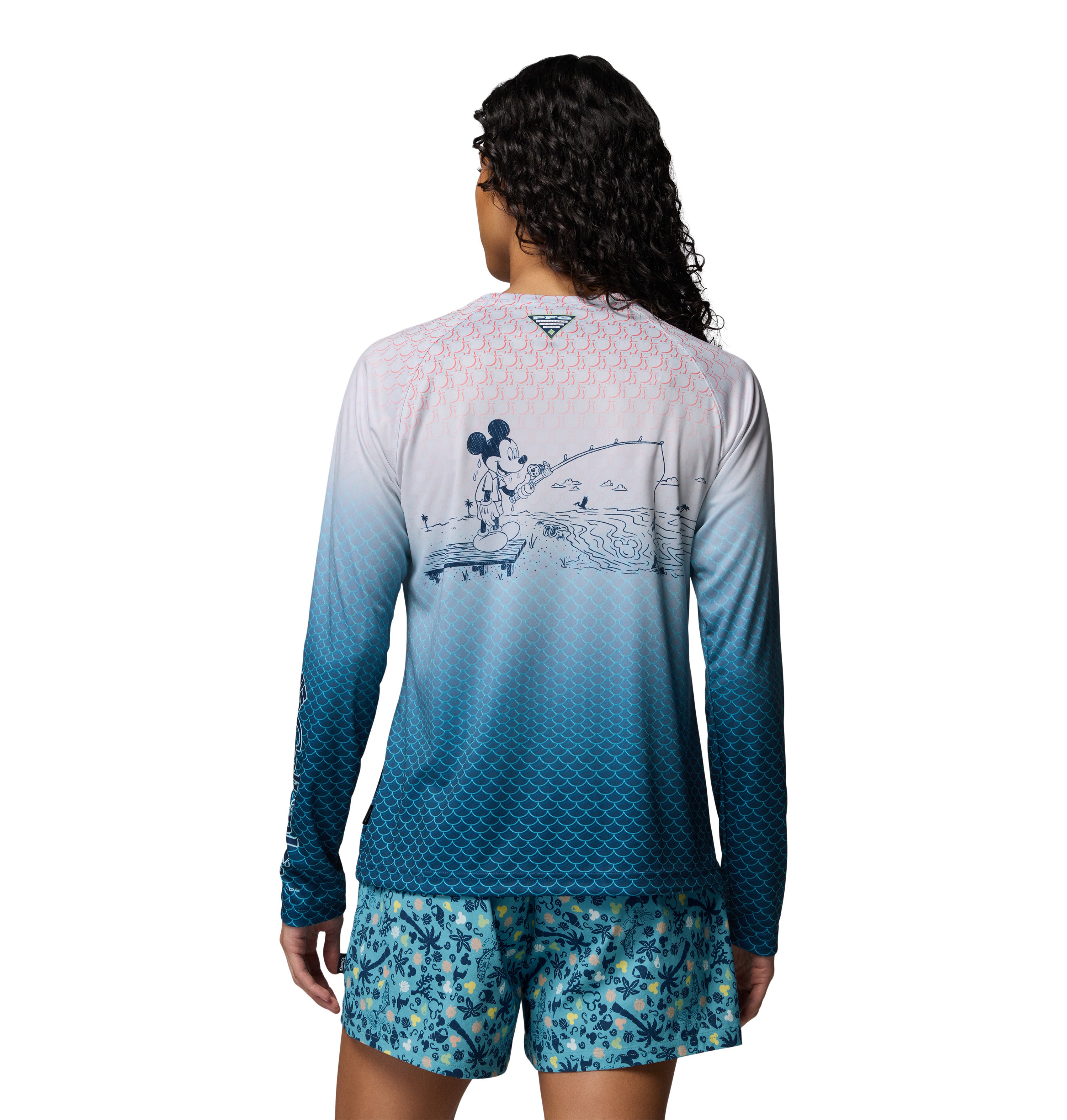 Playera de manga larga para mujer Columbia W PFG Disney Tidal LS Shirt