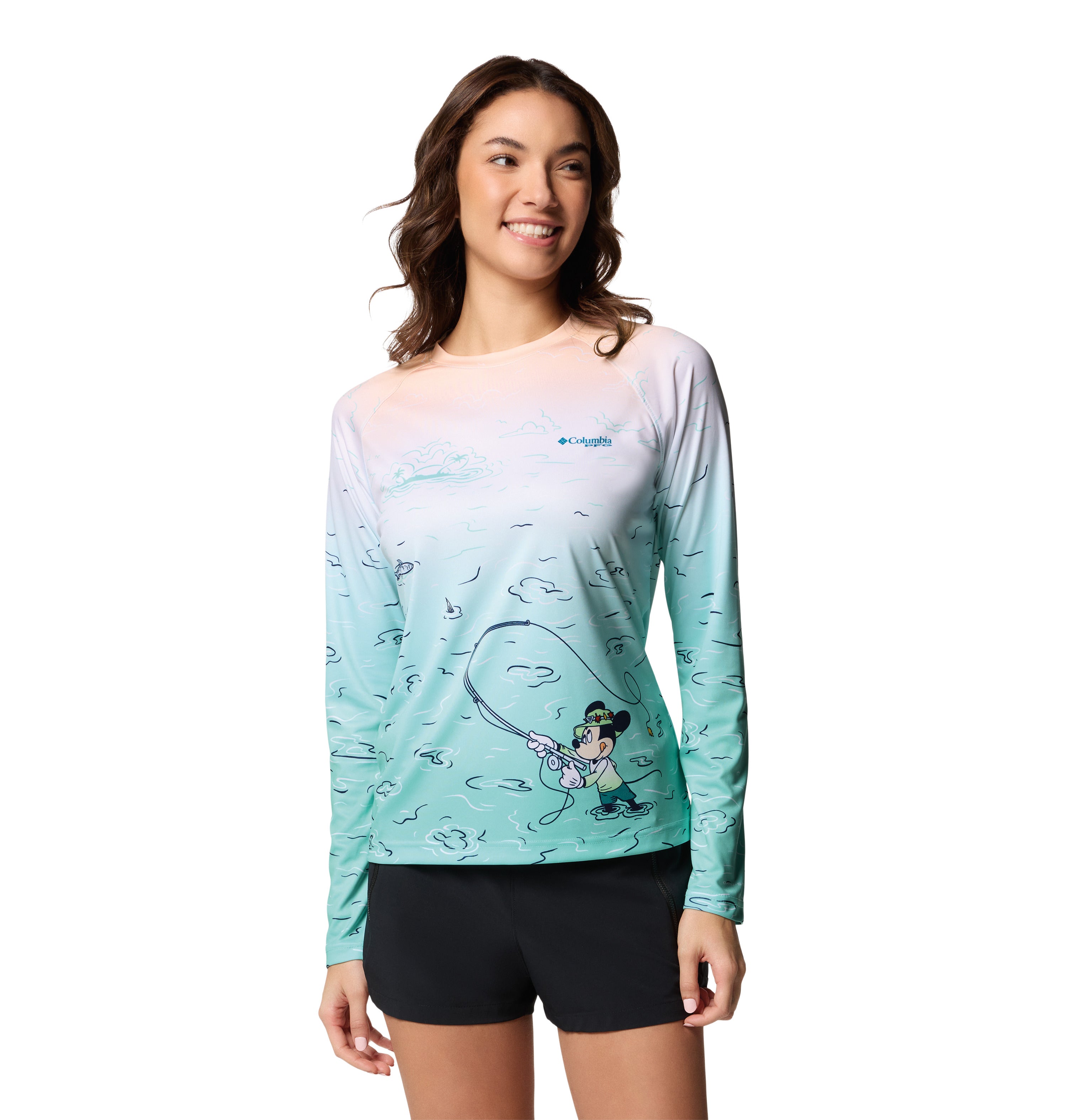 PLAYERA MUJER COLUMBIA | W PFG DISNEY TIDAL LS SHIRT