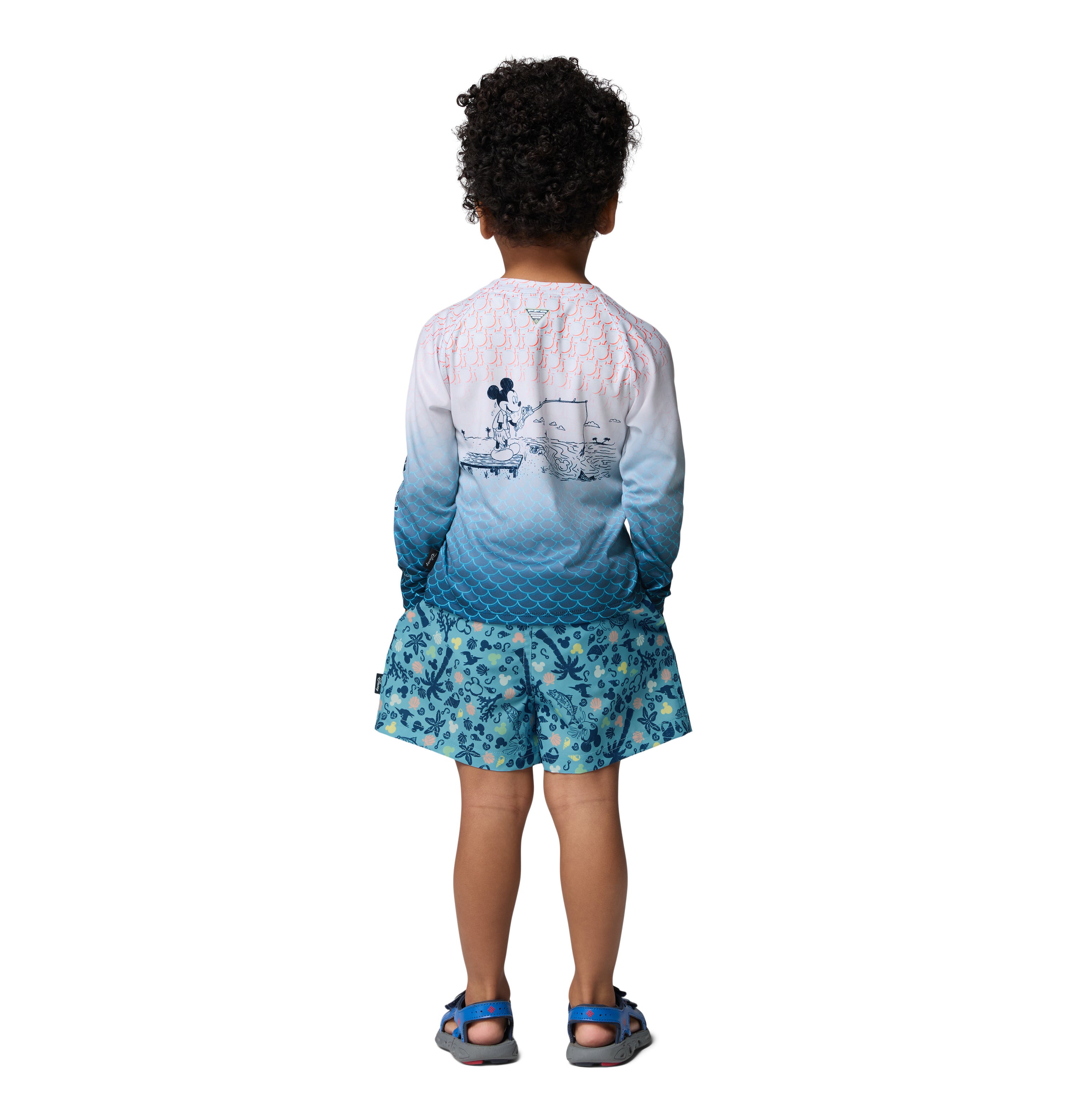 Playera de manga larga para niños pequeños Columbia Y PFG Disney Terminal Tackle LS Shirt