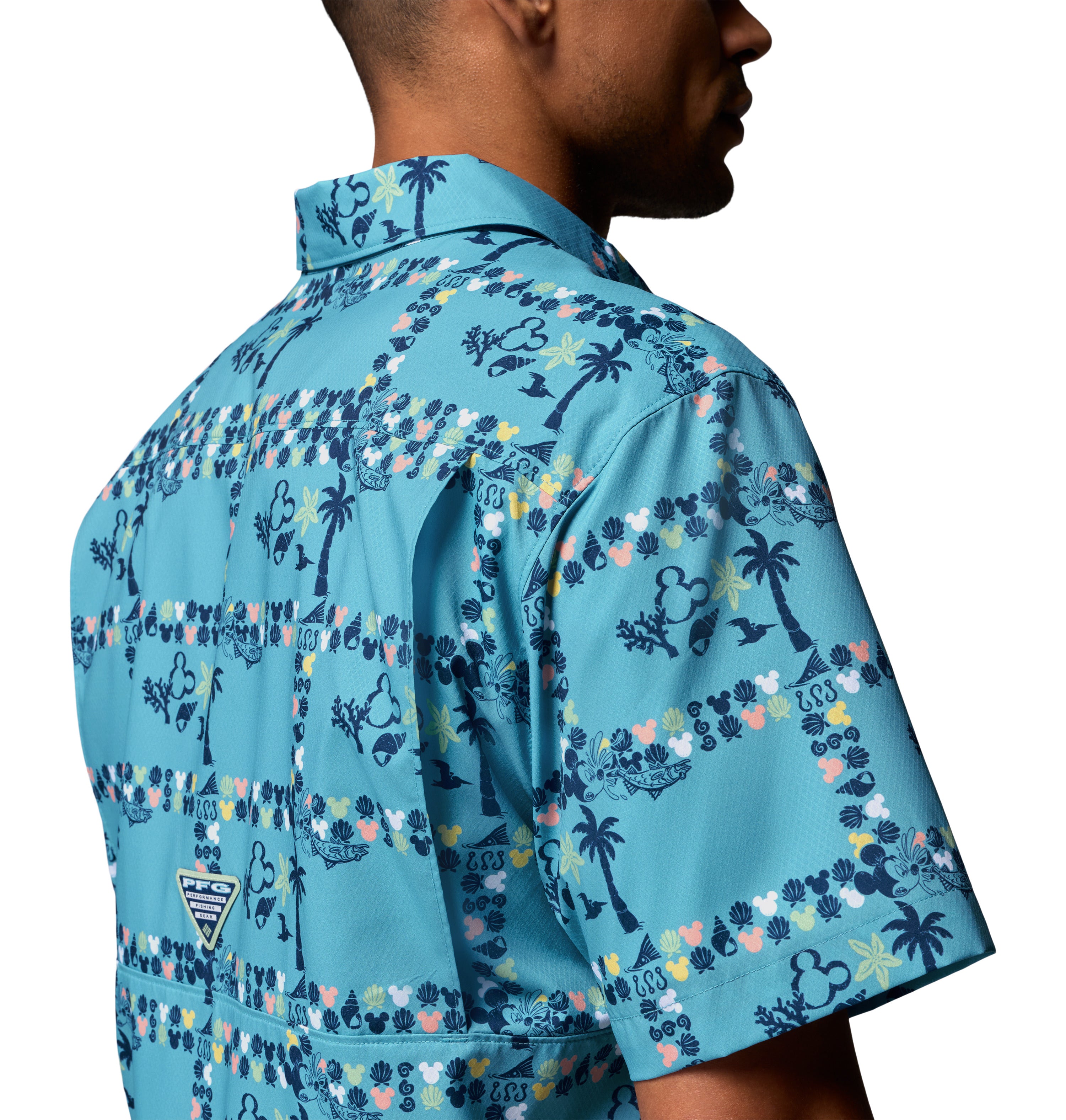Camisa de manga corta para hombre Columbia M PFG Disney Super Slack Tide Shirt