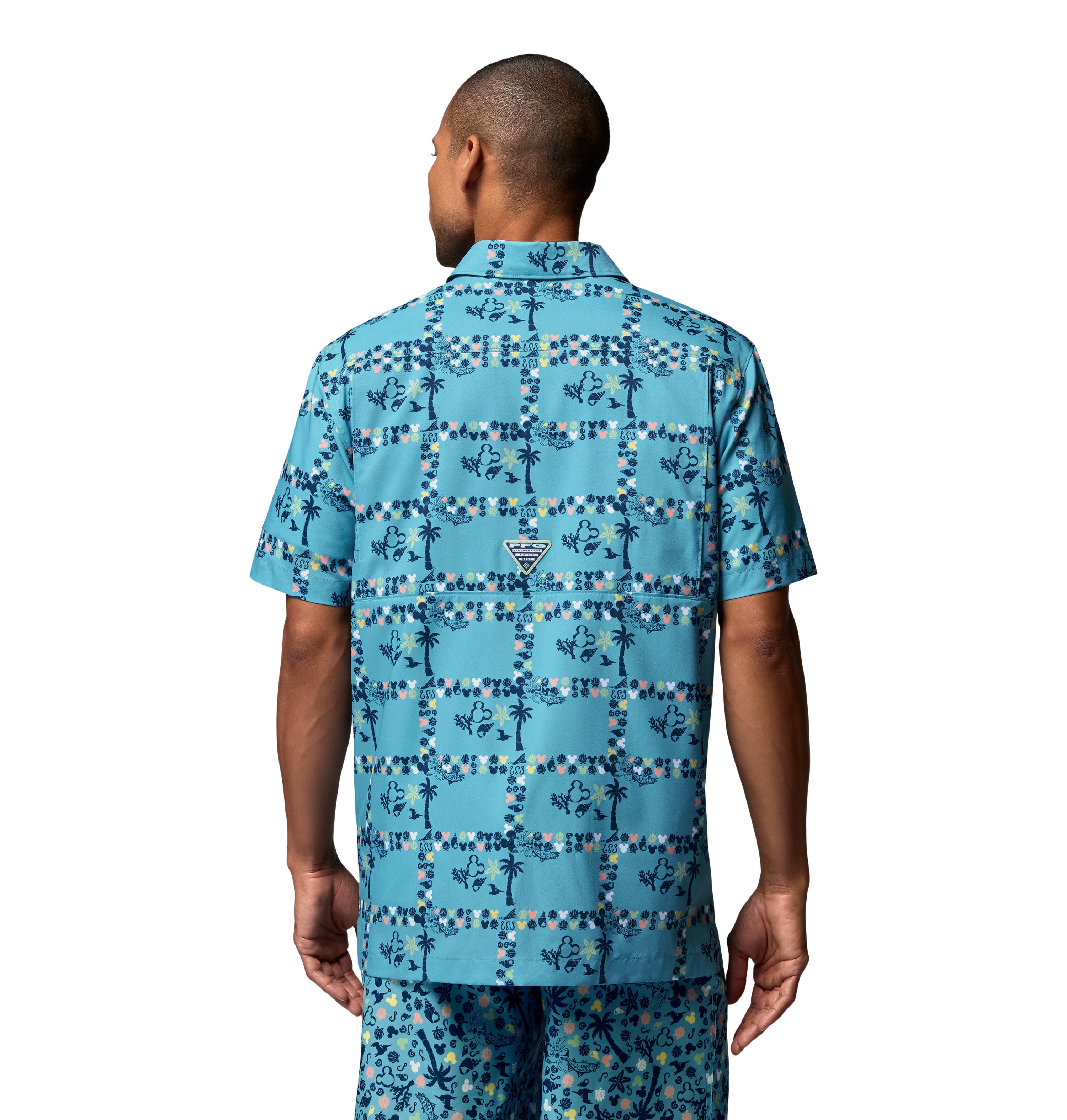Camisa de manga corta para hombre Columbia M PFG Disney Super Slack Tide Shirt